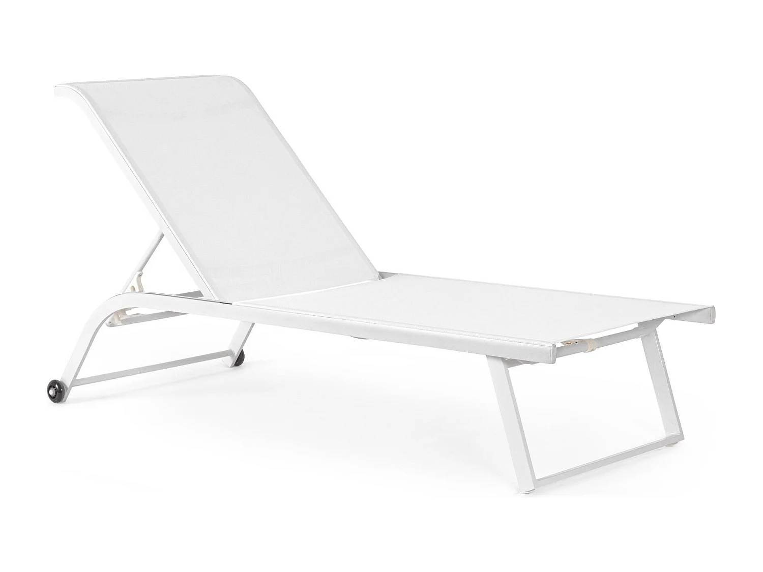 Bains de soleil inclinables en aluminium et tissu (lot de 2) - CABOURG