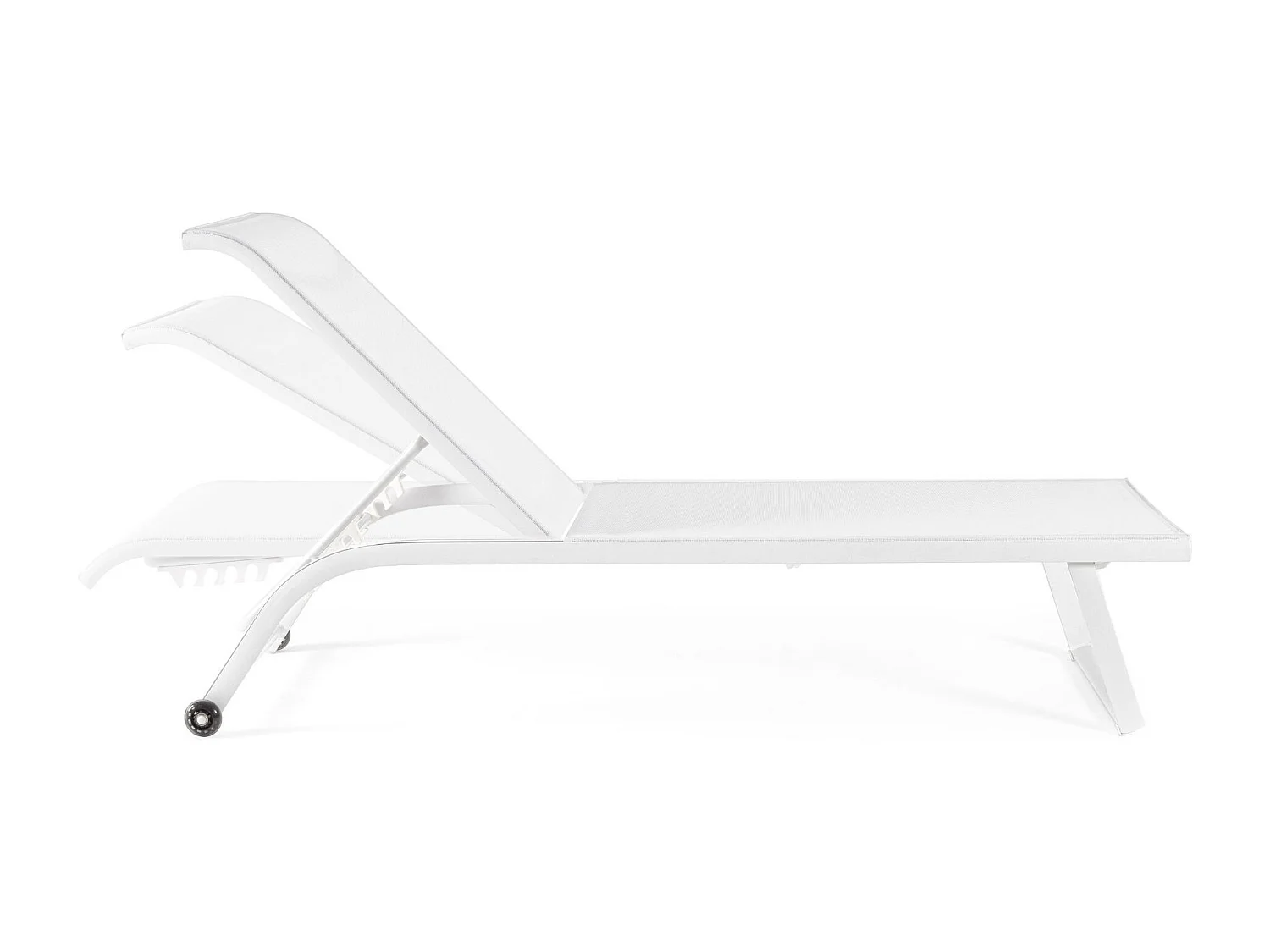 Bains de soleil inclinables en aluminium et tissu (lot de 2) - CABOURG