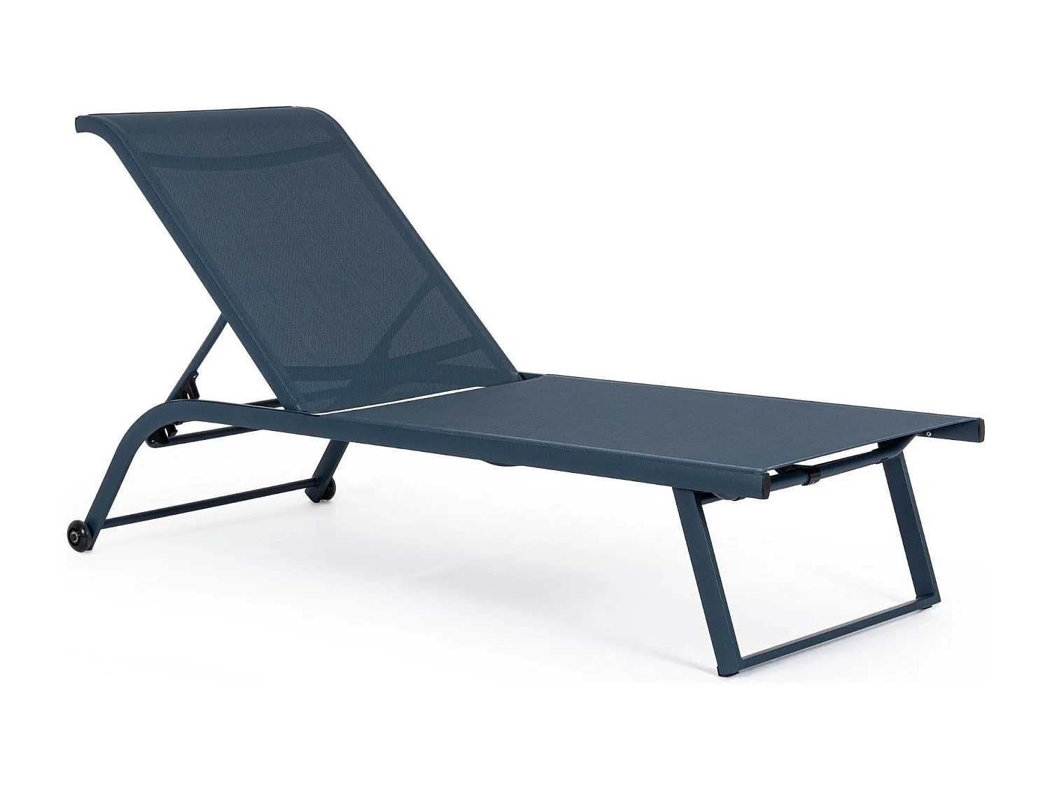 Bains de soleil inclinables en aluminium et tissu (lot de 2) - CABOURG