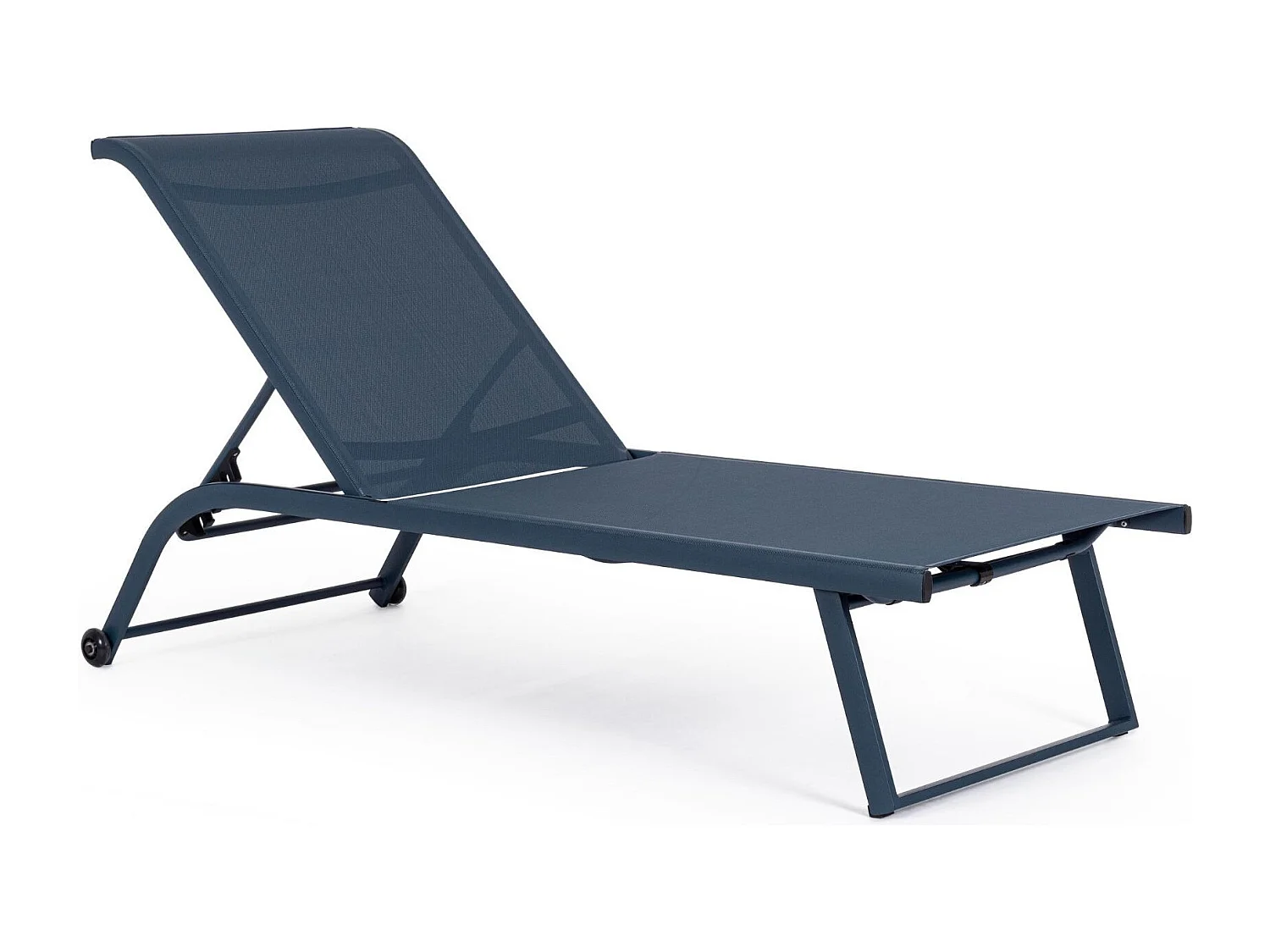 Bains de soleil inclinables en aluminium et tissu (lot de 2) - CABOURG