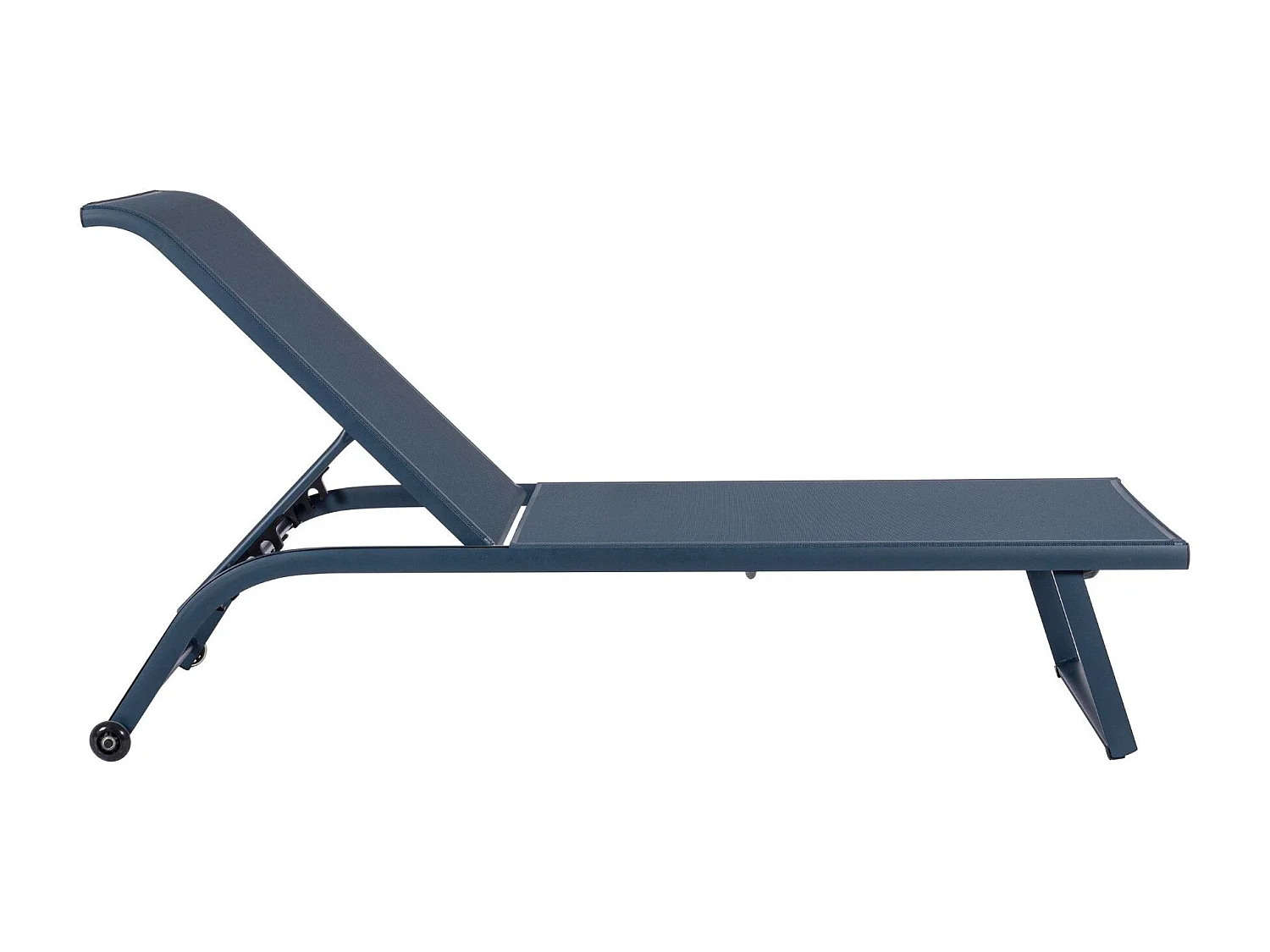 Bains de soleil inclinables en aluminium et tissu (lot de 2) - CABOURG