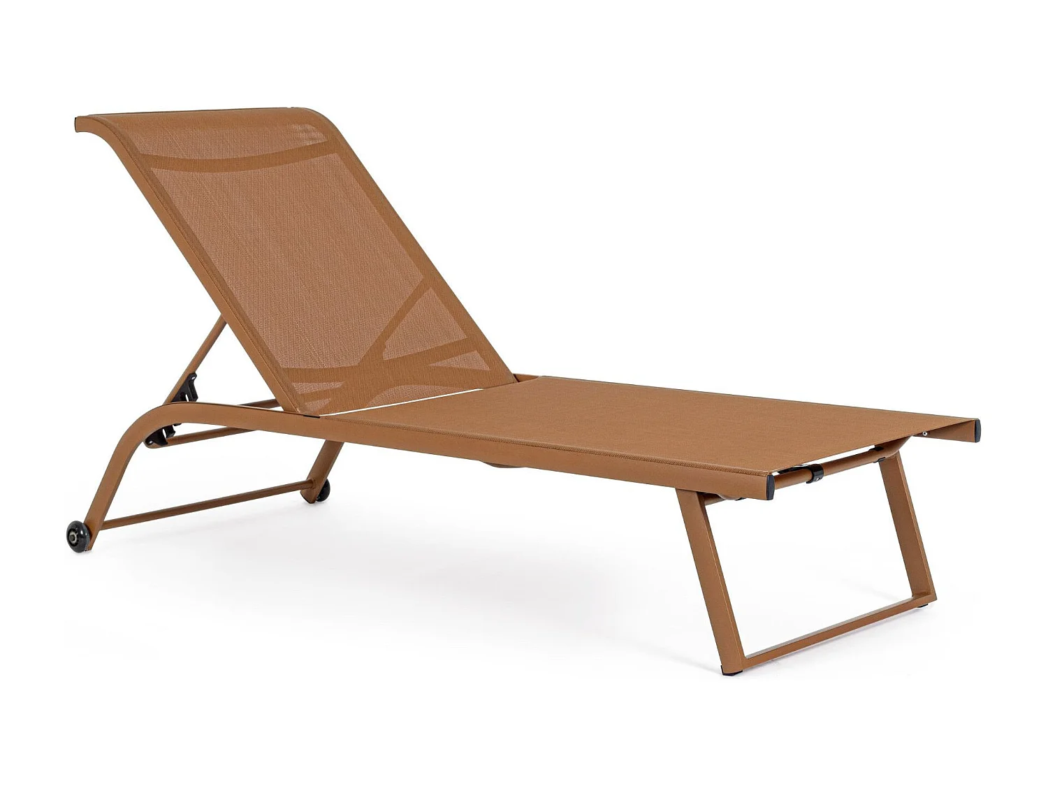 Bains de soleil inclinables en aluminium et tissu (lot de 2) - CABOURG