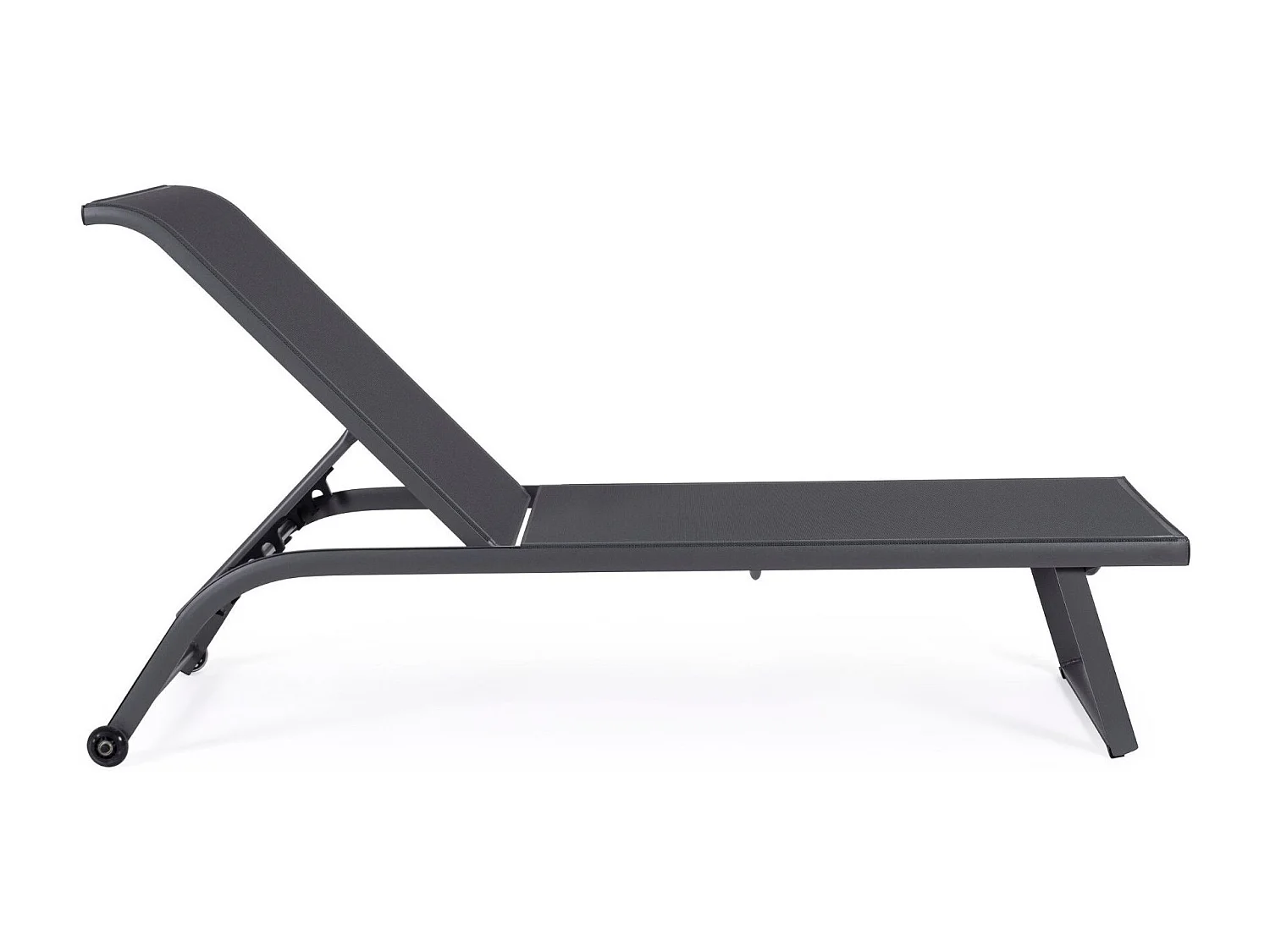 Bains de soleil inclinables en aluminium et tissu (lot de 2) - CABOURG