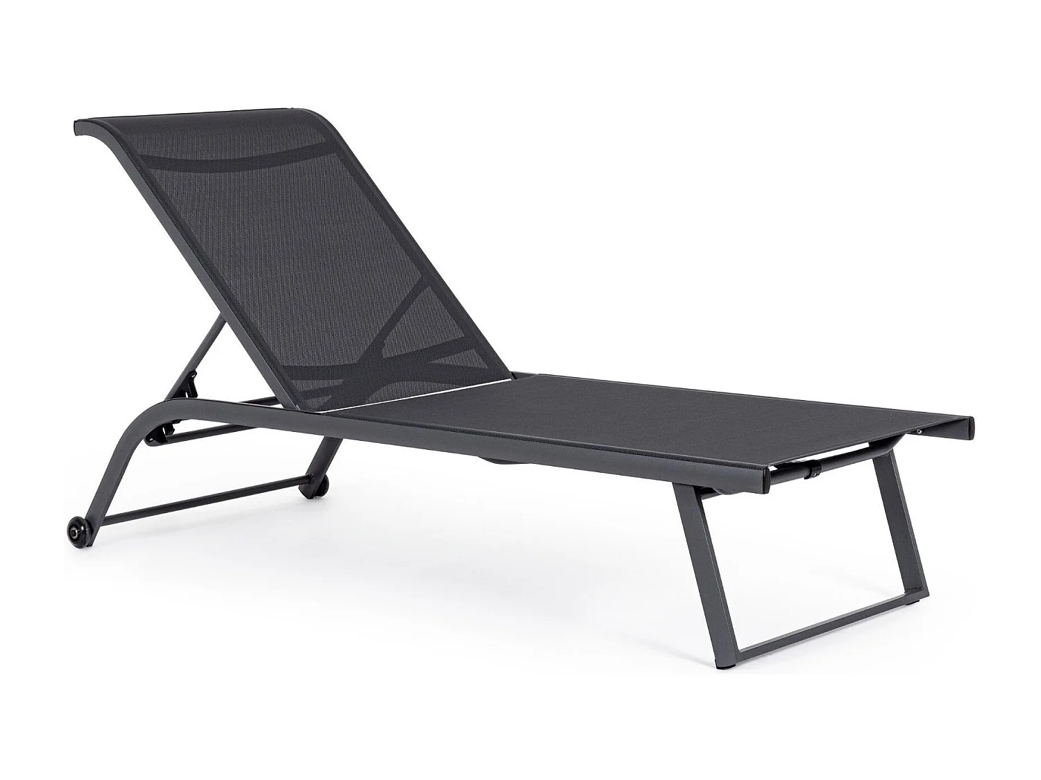 Bains de soleil inclinables en aluminium et tissu (lot de 2) - CABOURG