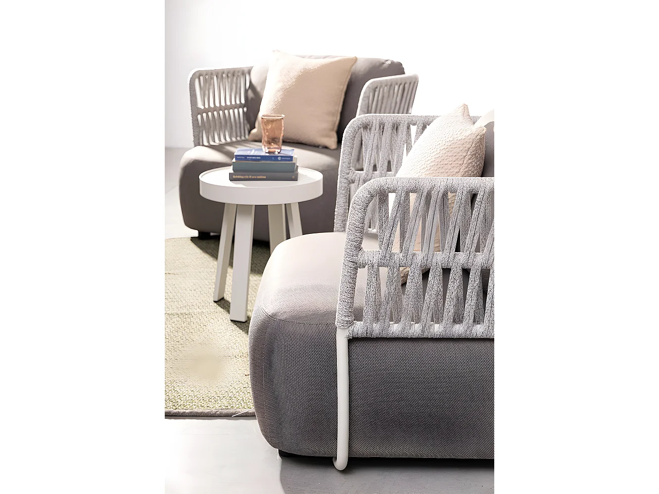 Table basse de jardin ronde en métal D71 - LA BAULE