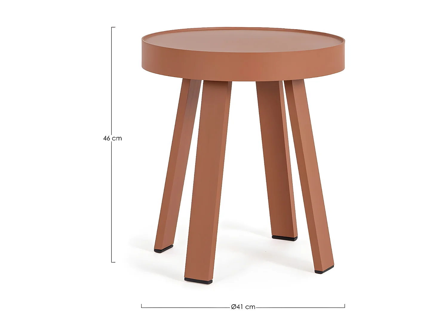 Table basse de jardin ronde en métal D71 - LA BAULE