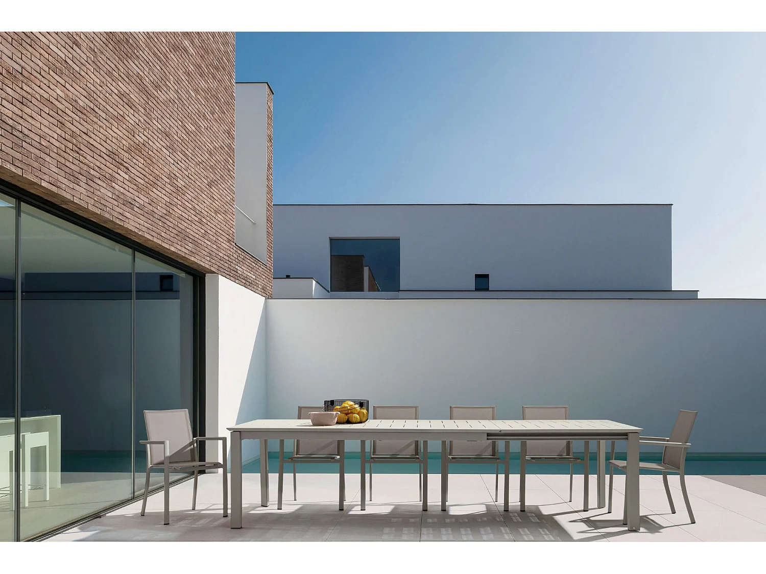 Chaises de jardin colorées en aluminium (lot de 4) - CASSIS