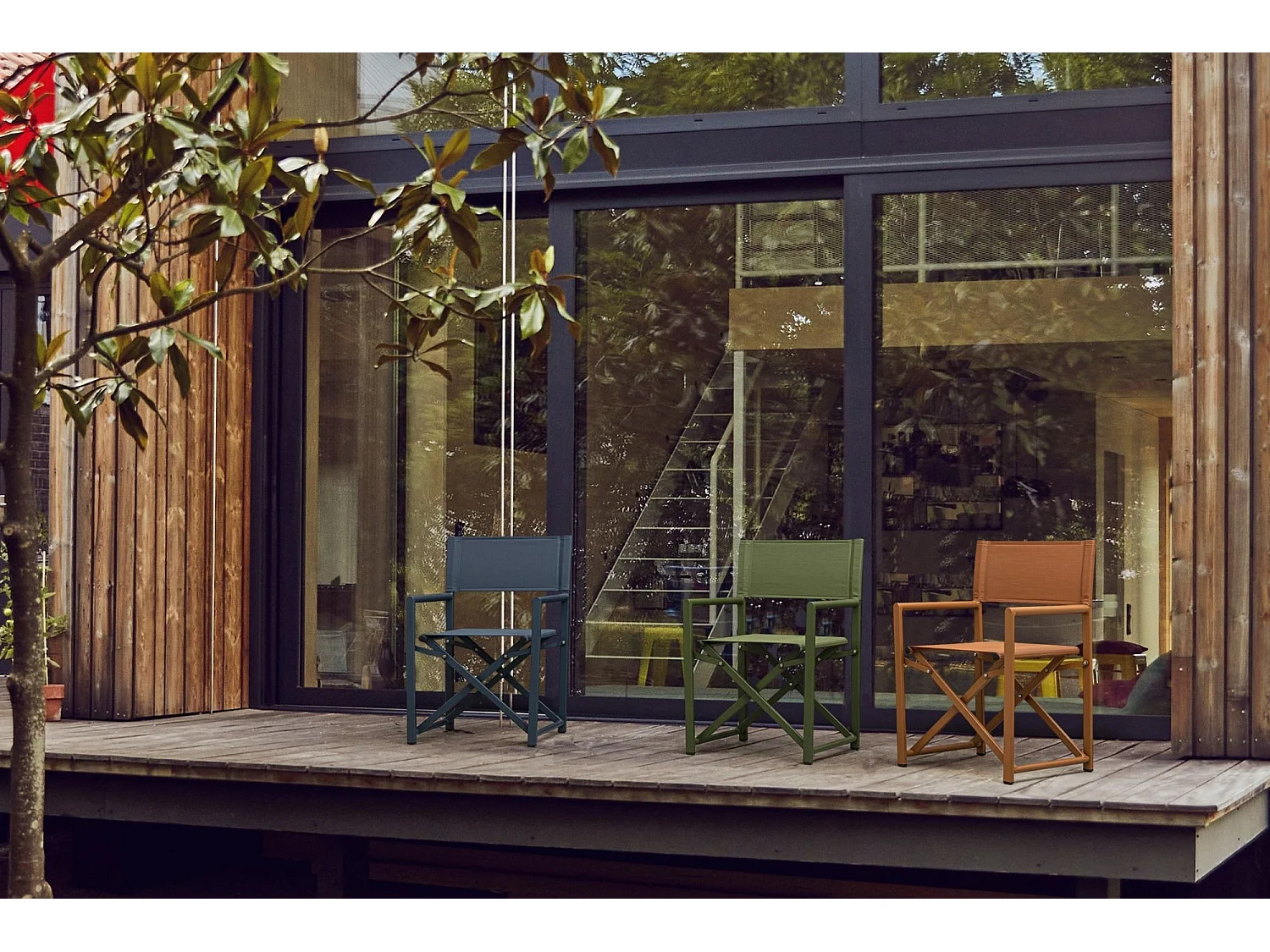 Chaises de metteur en scène pliables d'extérieur (lot de 2) - CABOURG