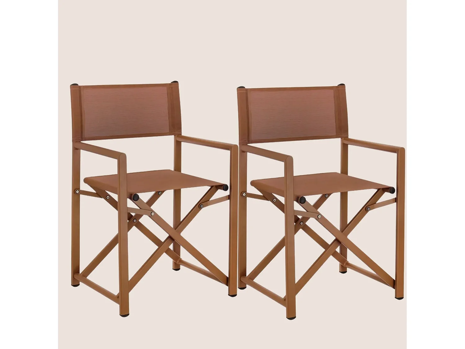 Chaises de metteur en scène pliables d'extérieur (lot de 2) - CABOURG