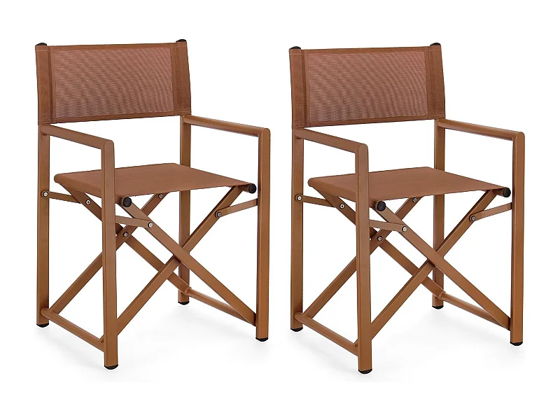 Chaises de metteur en scène pliables d'extérieur (lot de 2) - CABOURG