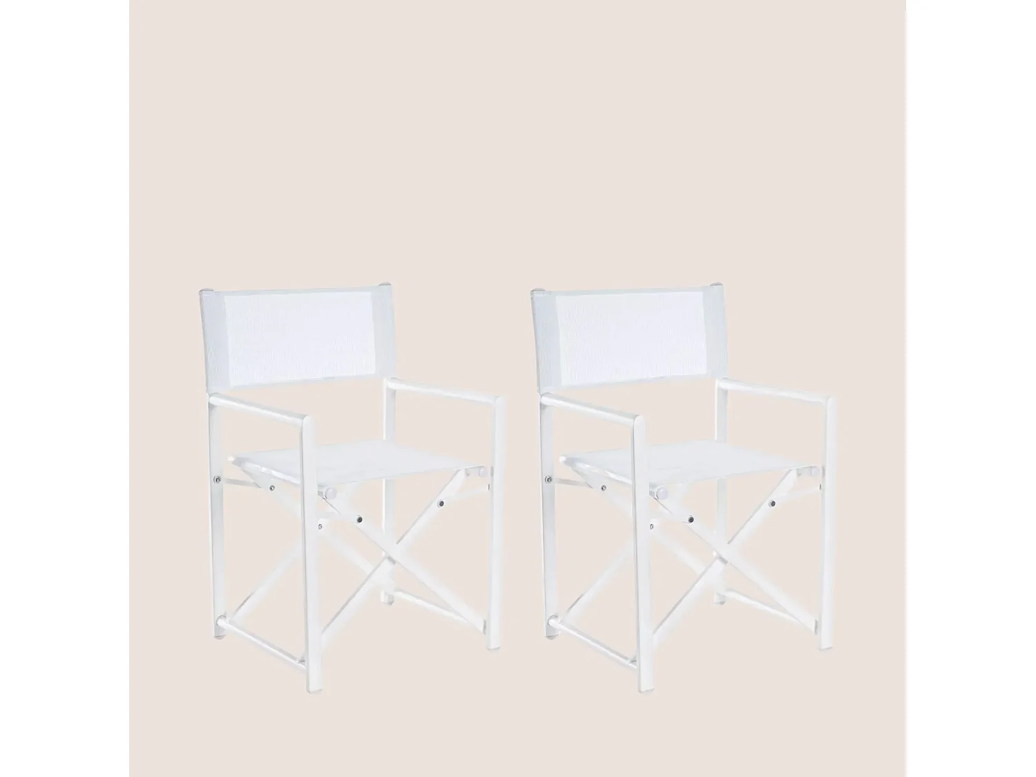 Chaises de metteur en scène pliables d'extérieur (lot de 2) - CABOURG