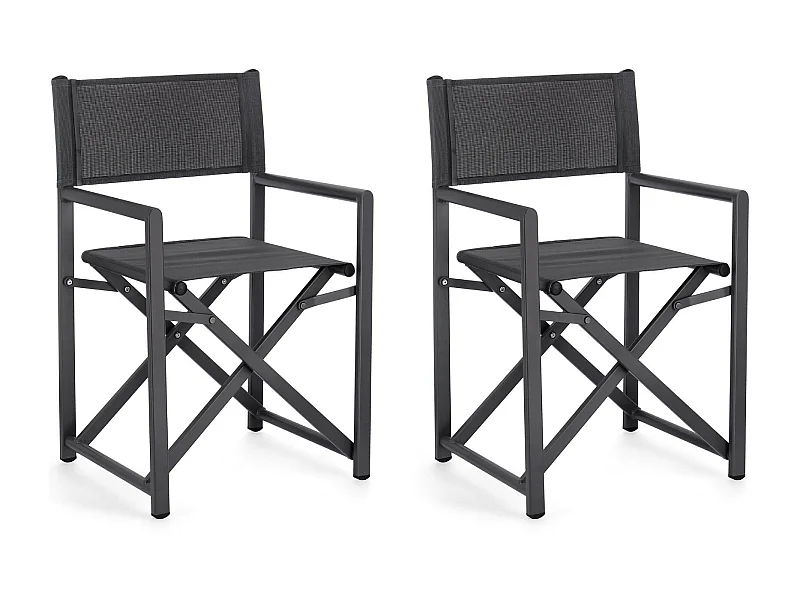 Chaises de metteur en scène pliables d'extérieur (lot de 2) - CABOURG