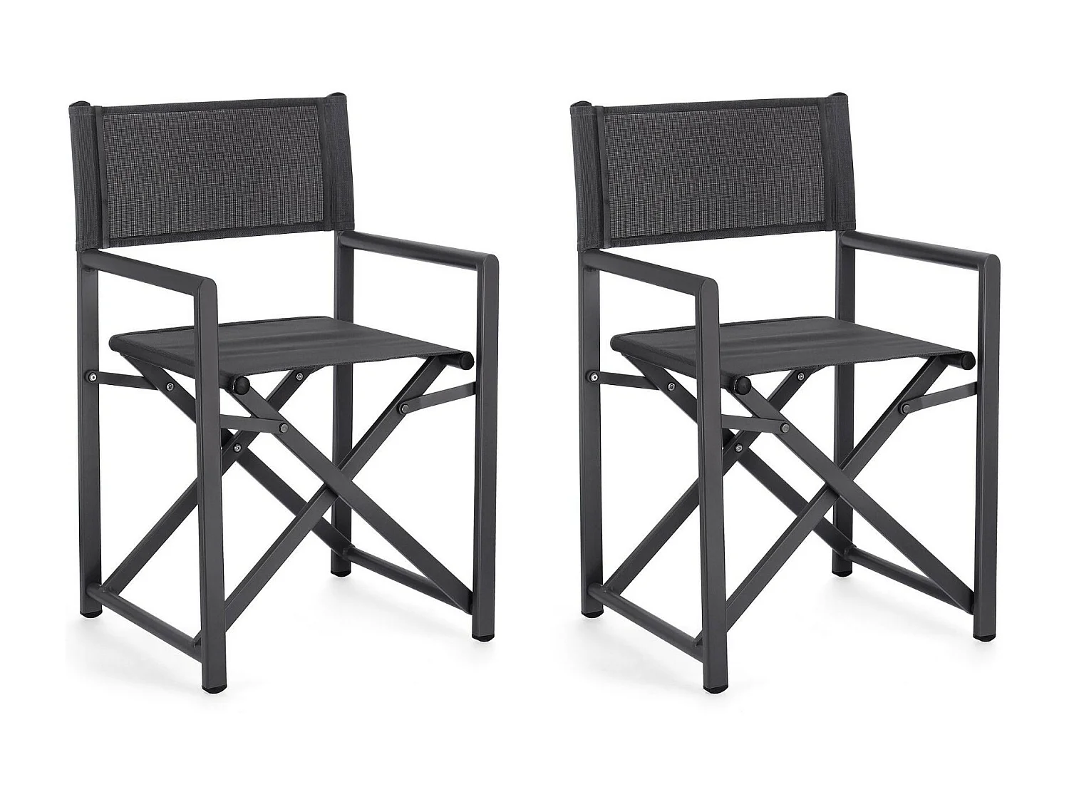 Chaises de metteur en scène pliables d'extérieur (lot de 2) - CABOURG