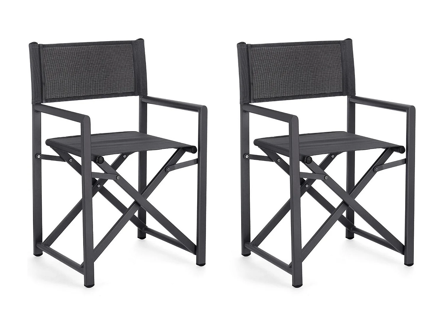 Chaises de metteur en scène pliables d'extérieur (lot de 2) - CABOURG