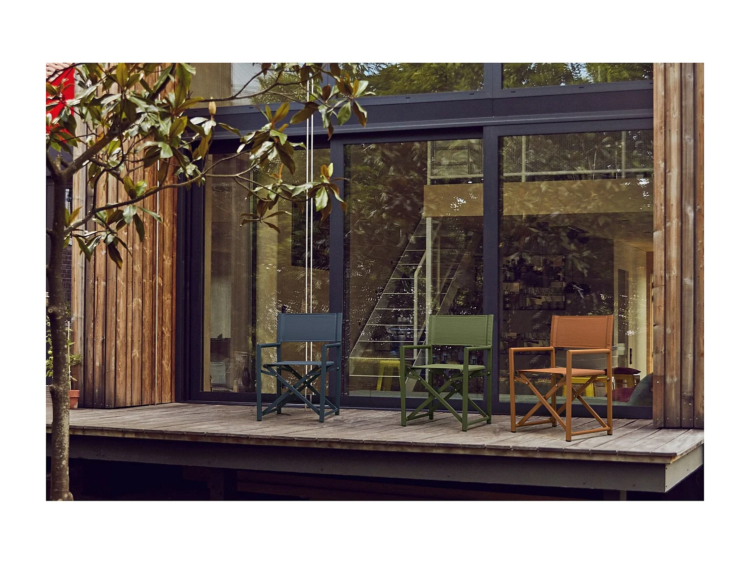 Chaises de metteur en scène pliables d'extérieur (lot de 2) - CABOURG