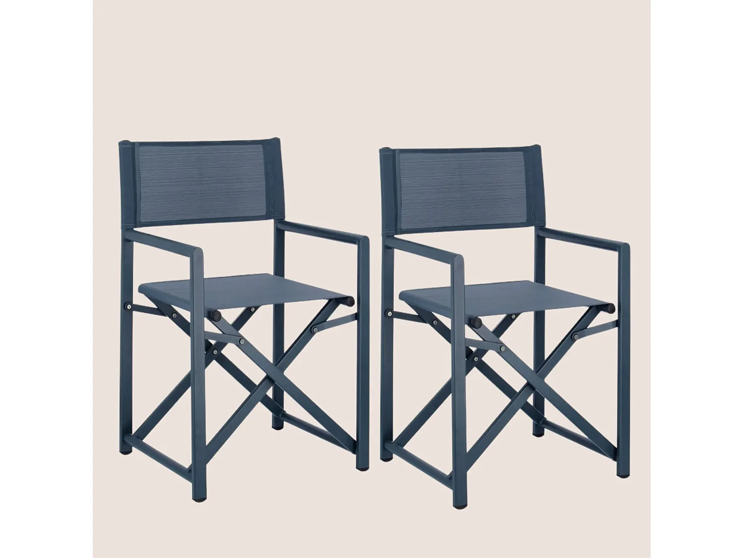 Chaises de metteur en scène pliables d'extérieur (lot de 2) - CABOURG
