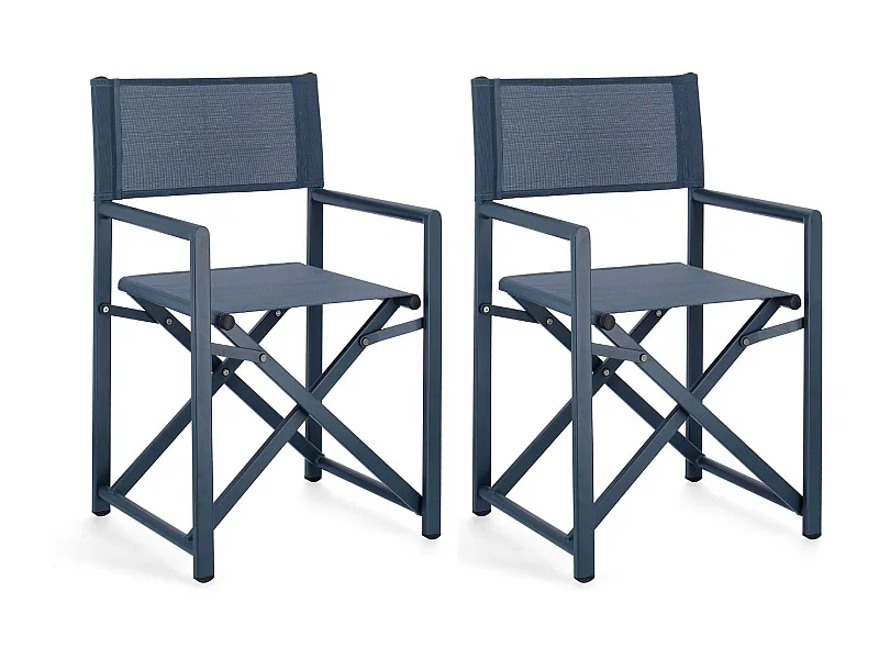 Chaises de metteur en scène pliables d'extérieur (lot de 2) - CABOURG