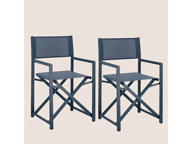 Chaises de metteur en scène pliables d'extérieur (lot de 2) - CABOURG
