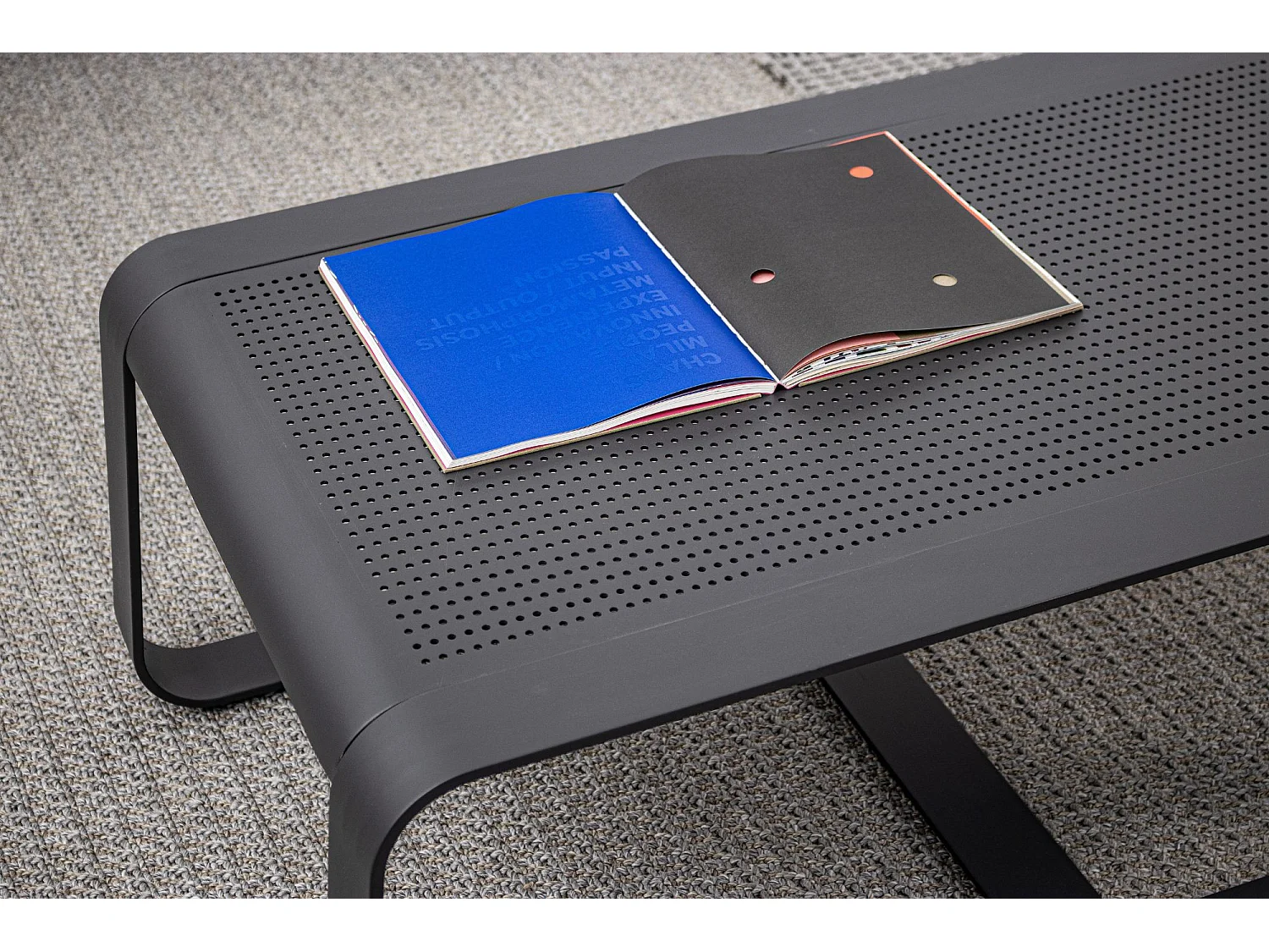 Table basse de jardin rectangulaire en métal L105 - ETRETAT