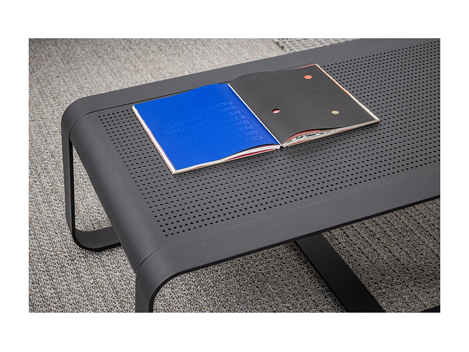 Table basse de jardin rectangulaire en métal L105 - ETRETAT