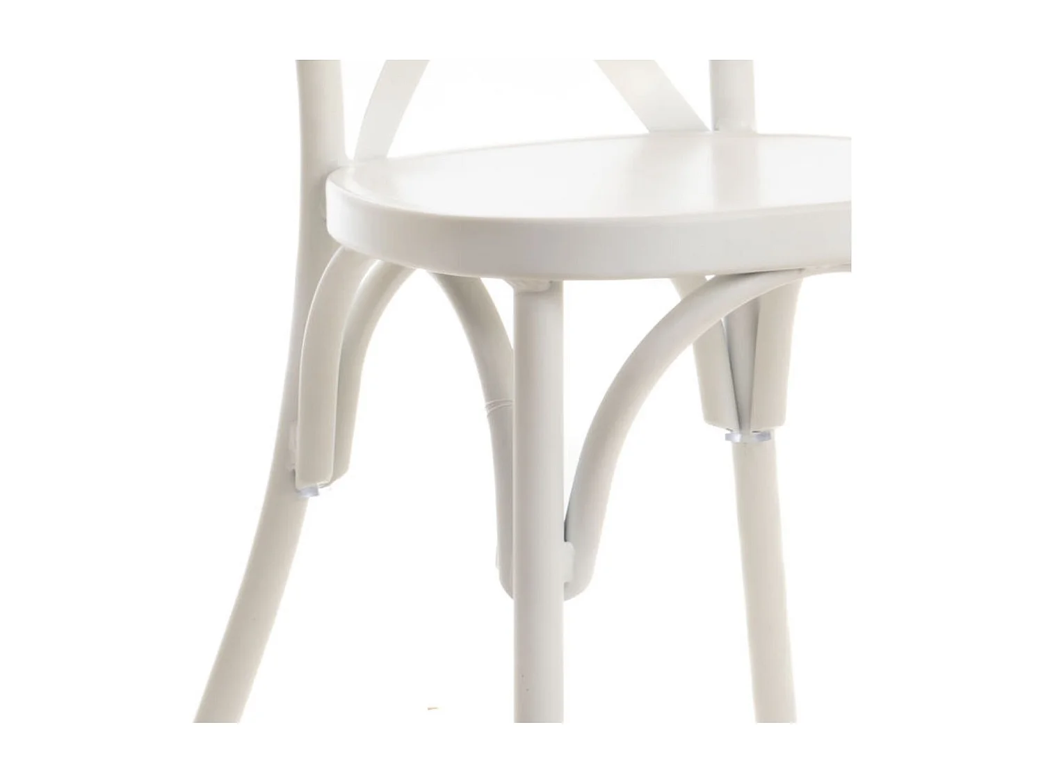 Chaise de jardin bistrot empilable en aluminium (lot de 2) - DAHLIA