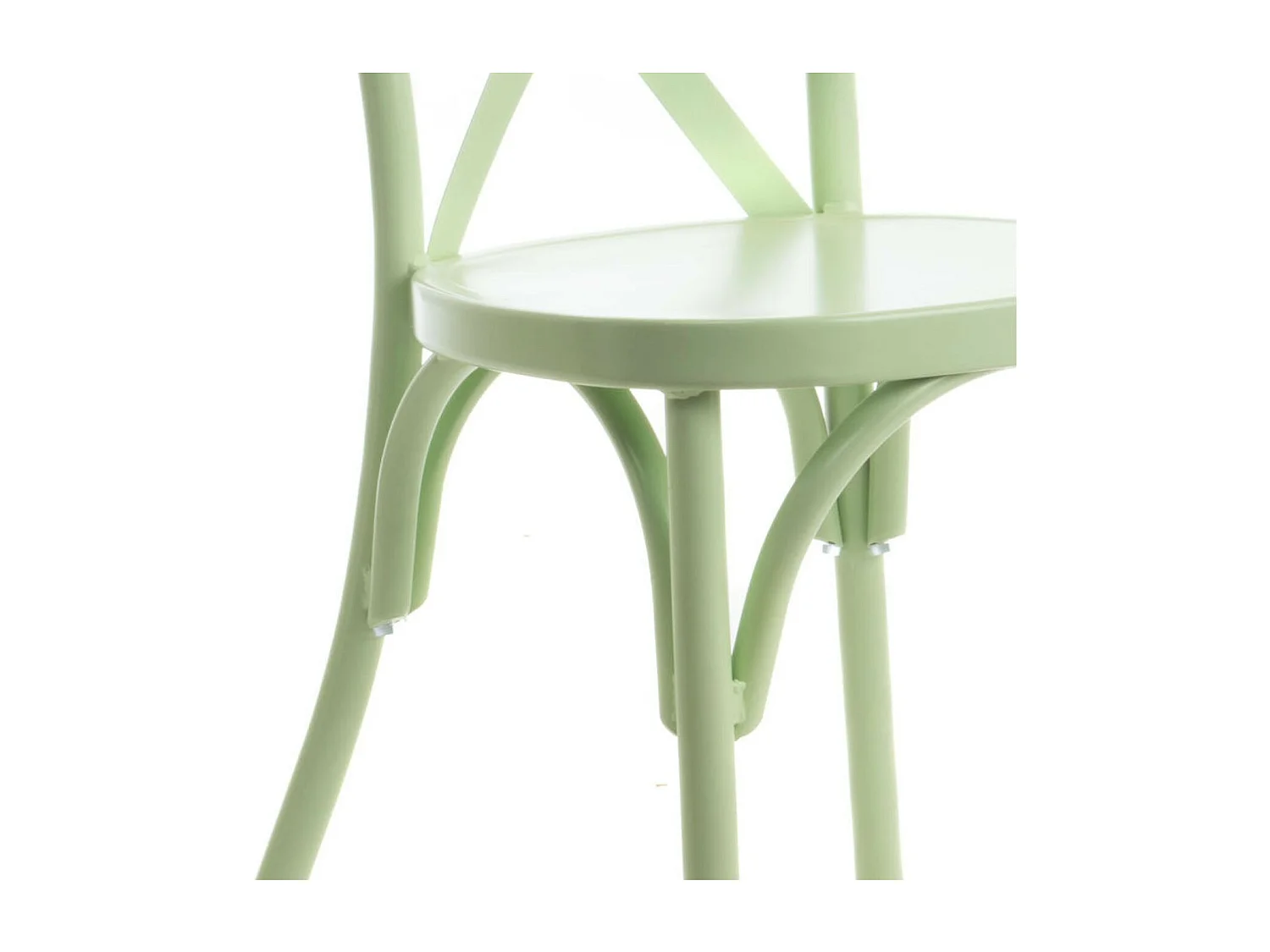 Chaise de jardin bistrot empilable en aluminium (lot de 2) - DAHLIA