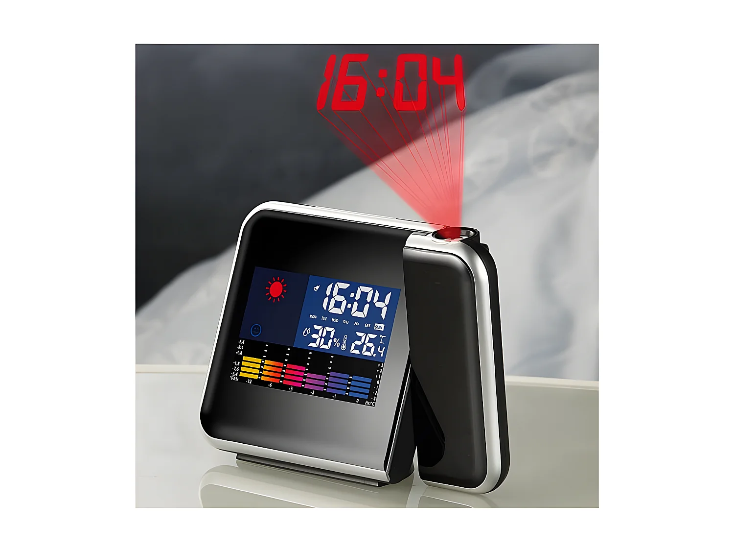 Réveil-projecteur Station météo