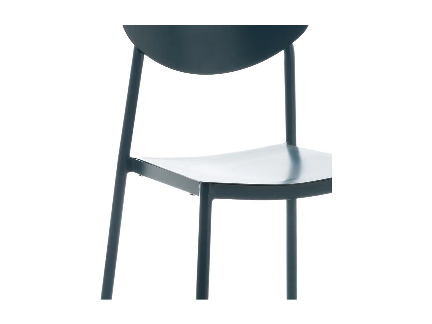 Chaise de jardin japandi empilable en aluminium (lot de 2) - COQUELICOT