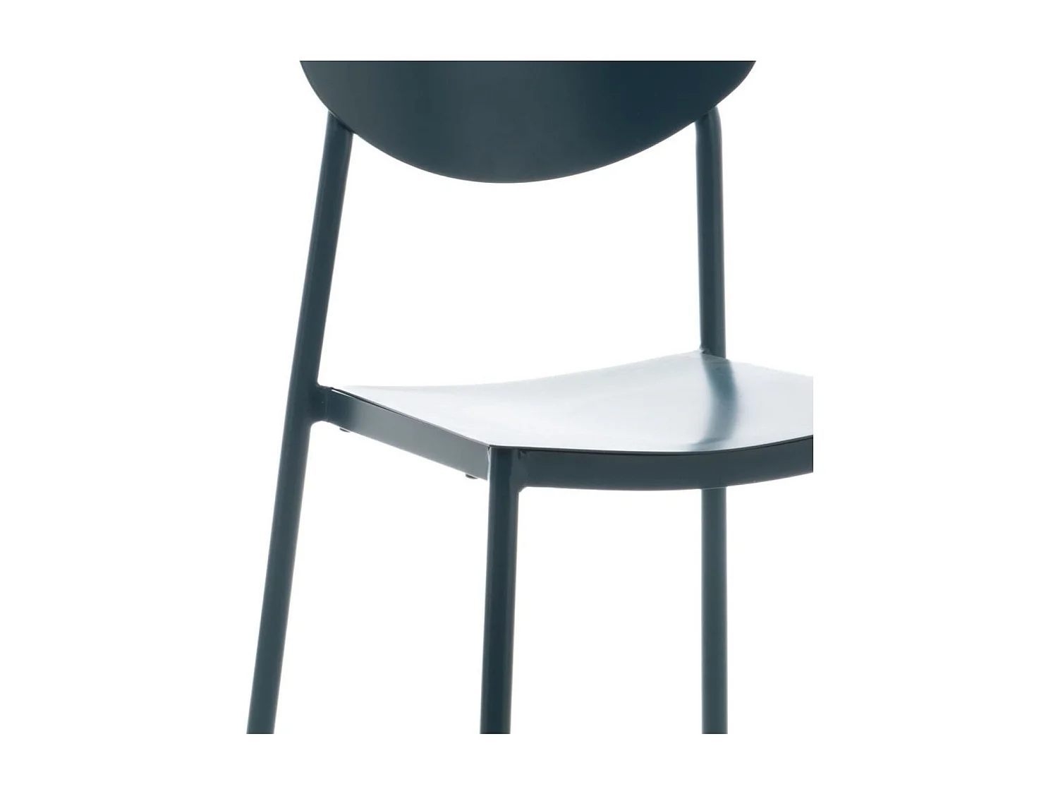 Chaise de jardin japandi empilable en aluminium (lot de 2) - COQUELICOT