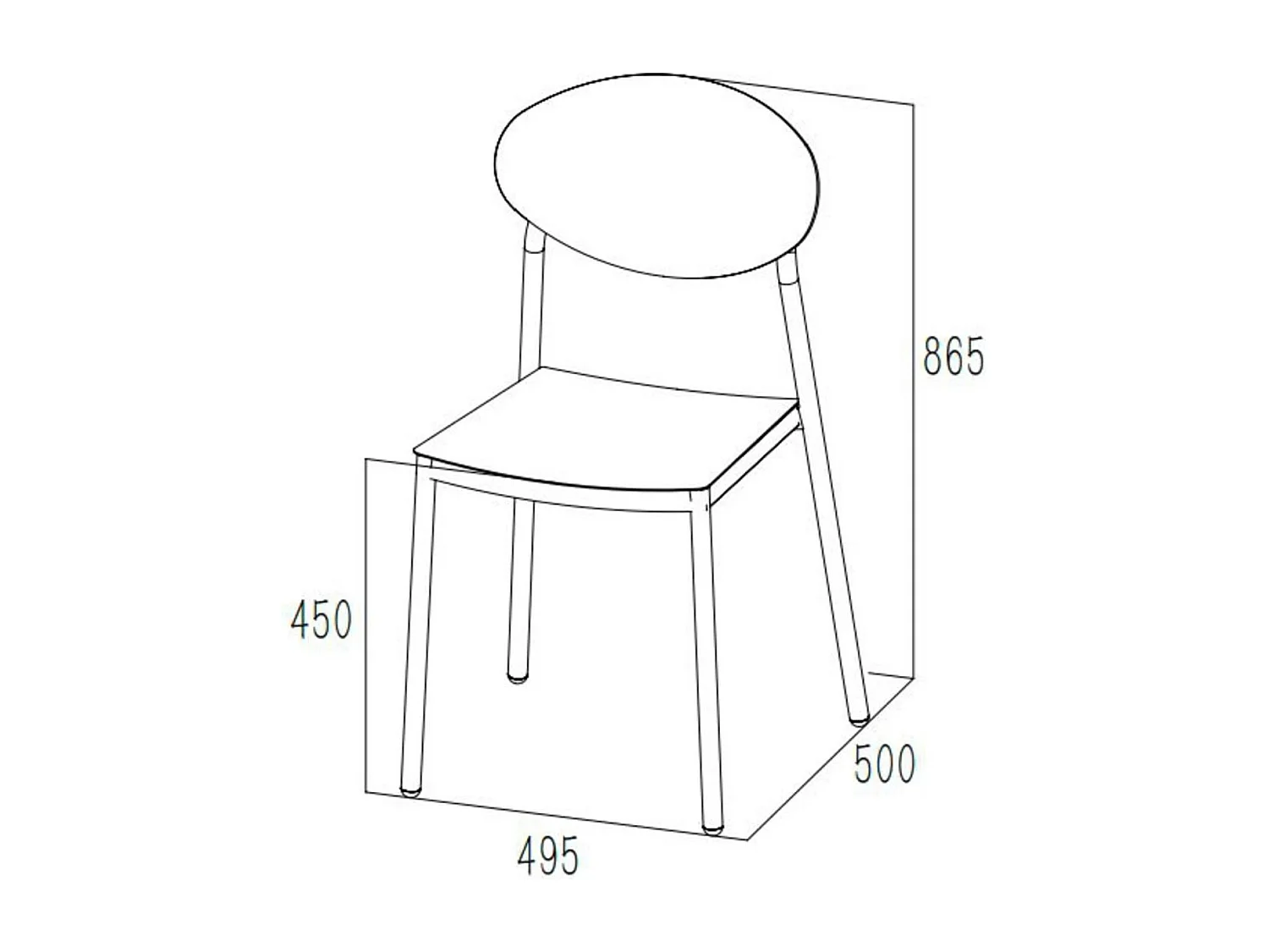 Chaise de jardin japandi empilable en aluminium (lot de 2) - COQUELICOT