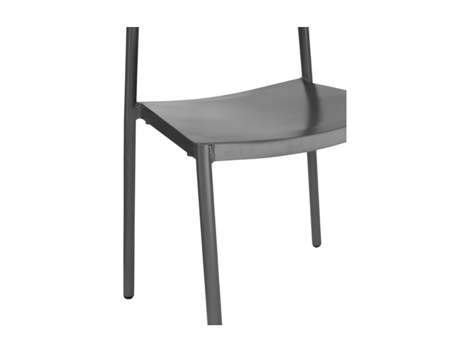 Chaise de jardin japandi empilable en aluminium (lot de 2) - COQUELICOT