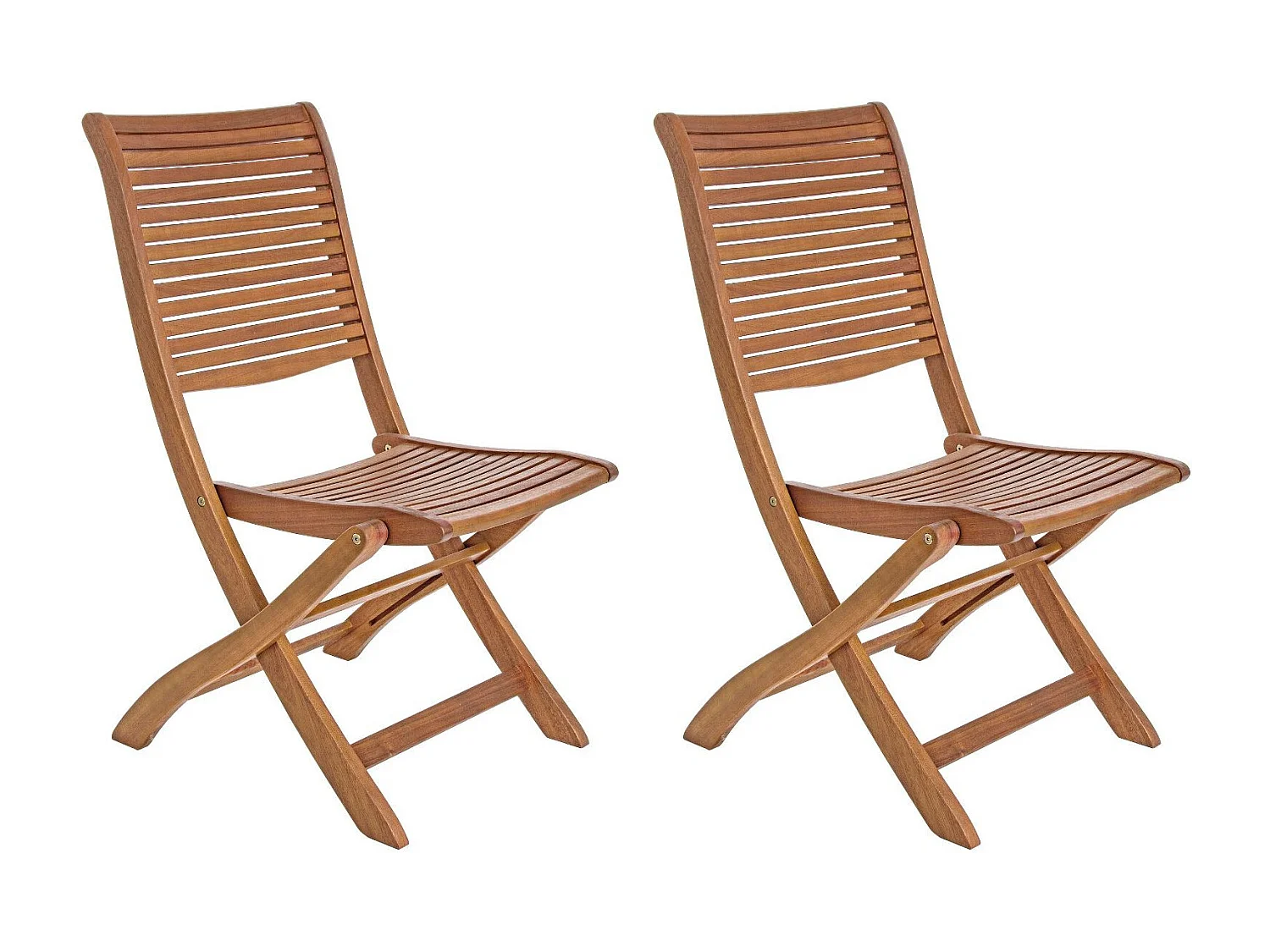 Chaises de jardin pliantes en acacia (lot de 2) - CANCALE