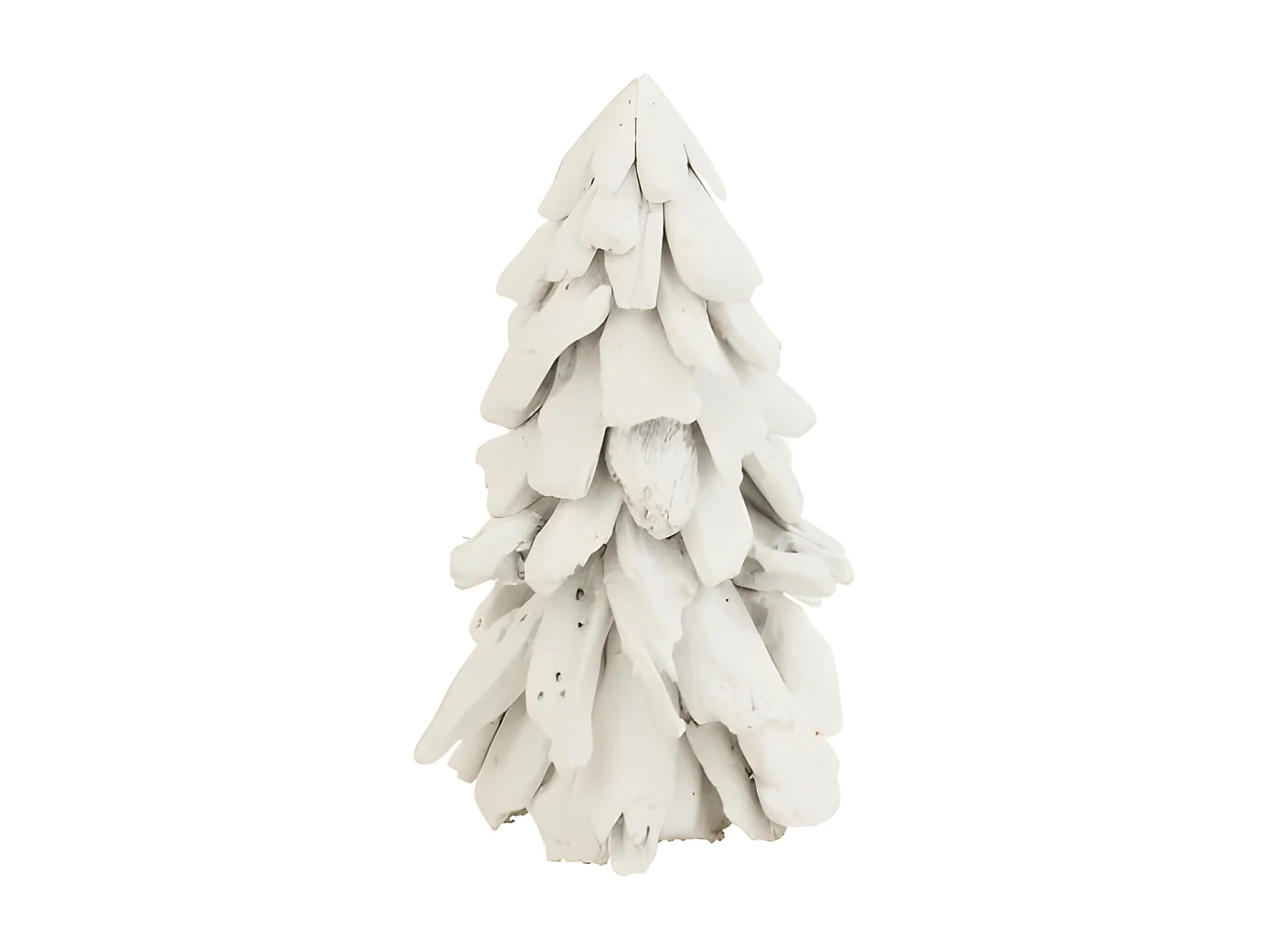 Árbol nevado de madera blanca 20*20*30 cm