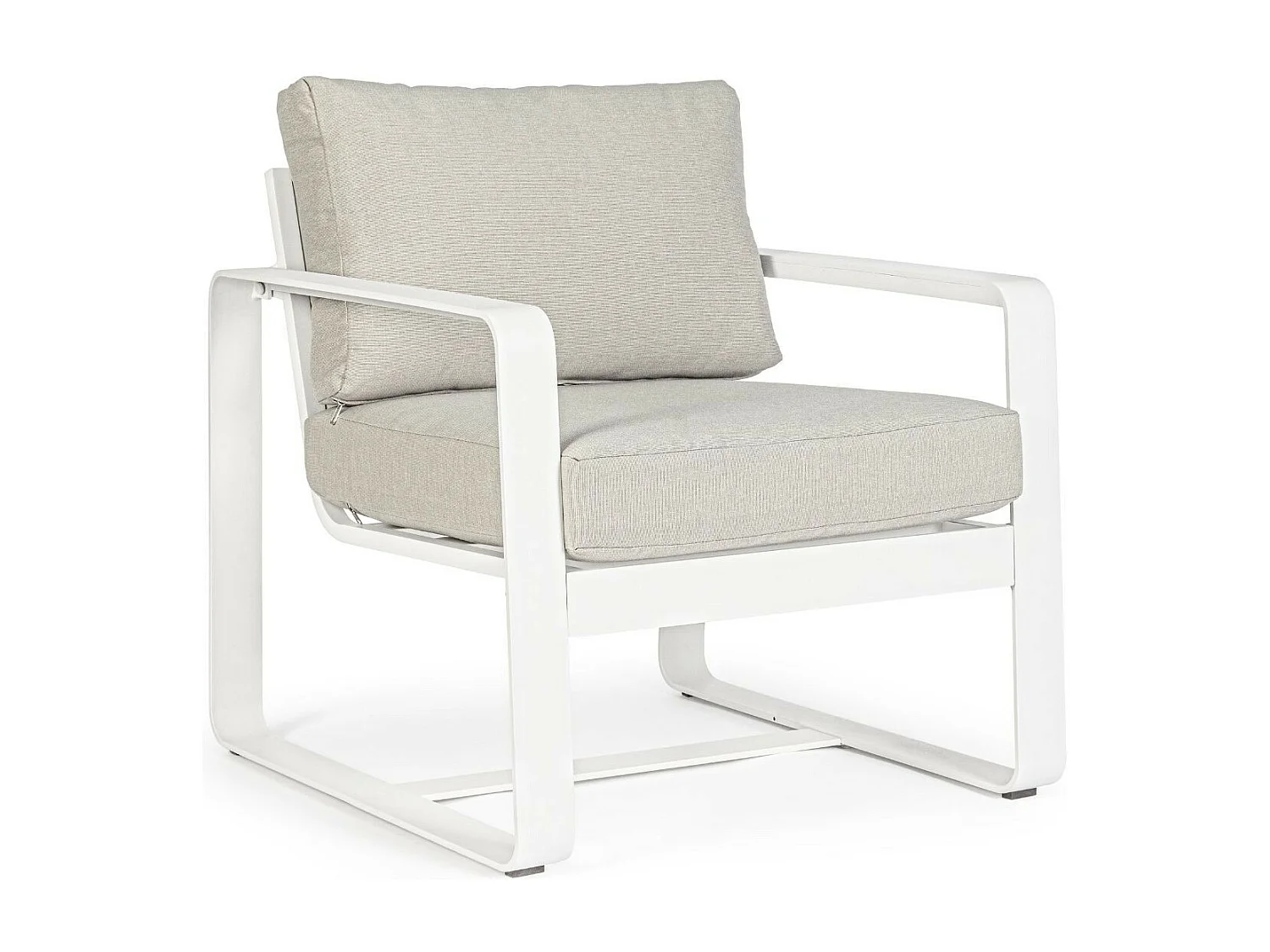 Fauteuil de jardin en aluminium et tissu (lot de 2) - ETRETAT