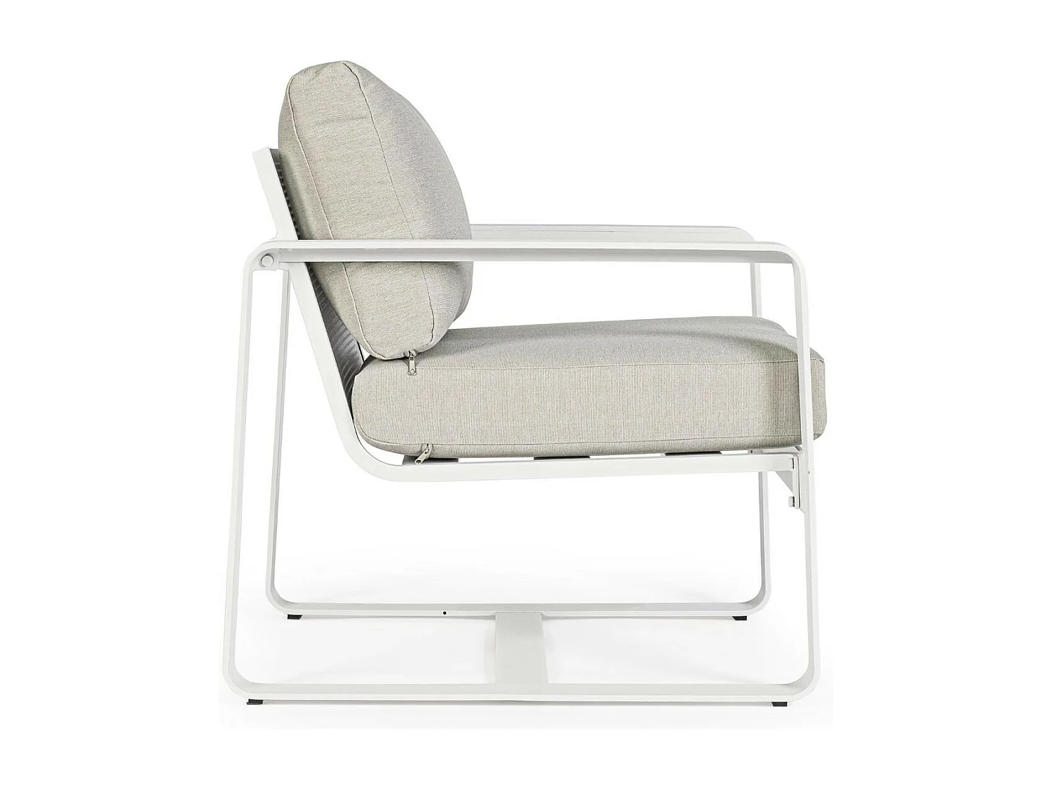 Fauteuil de jardin en aluminium et tissu (lot de 2) - ETRETAT