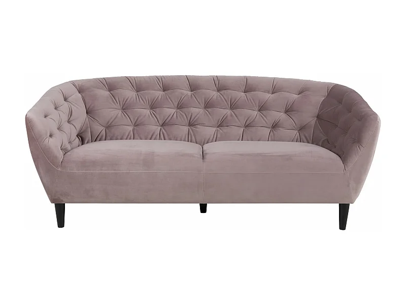 Canapé droit 3 places en velours - RIA