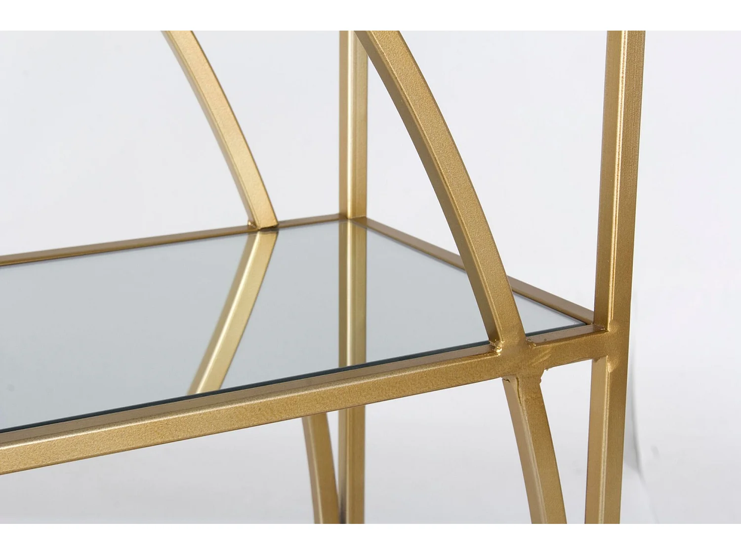 Bibliothèque en métal doré et verre - MOON