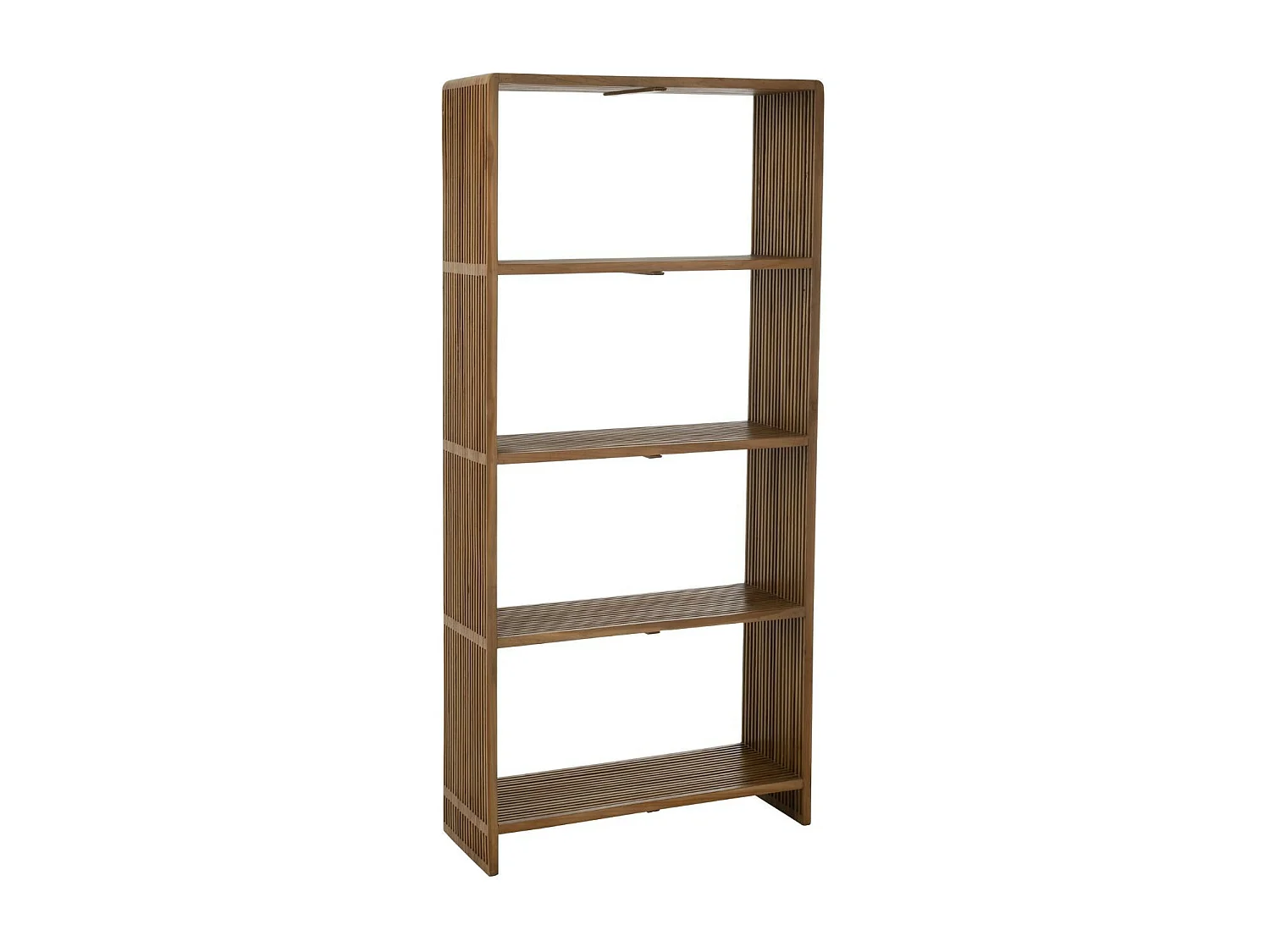 Bibliothèque 4 Niveaux en Bois "Teck" 190cm Noir