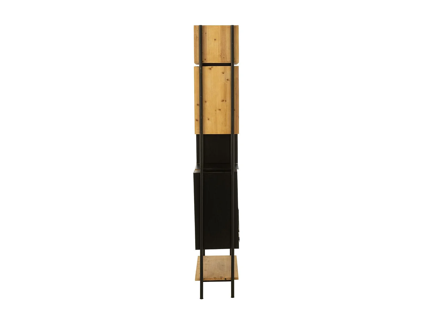 Étagère en Bois "Tina" 65cm Noir & Naturel