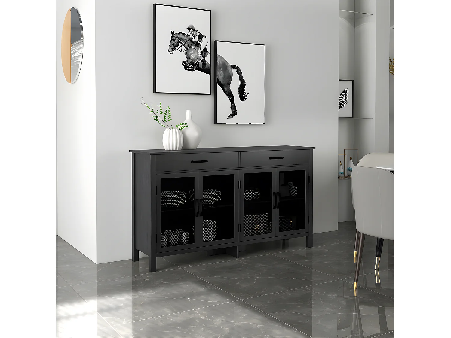Buffet design OTHELLO noir