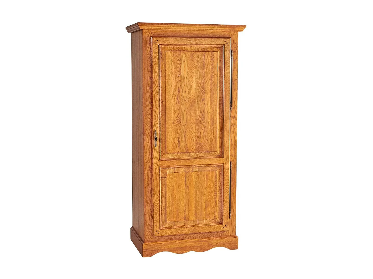 Bonnetière en chêne massif 1 porte 3 tablettes - LA BRESSE