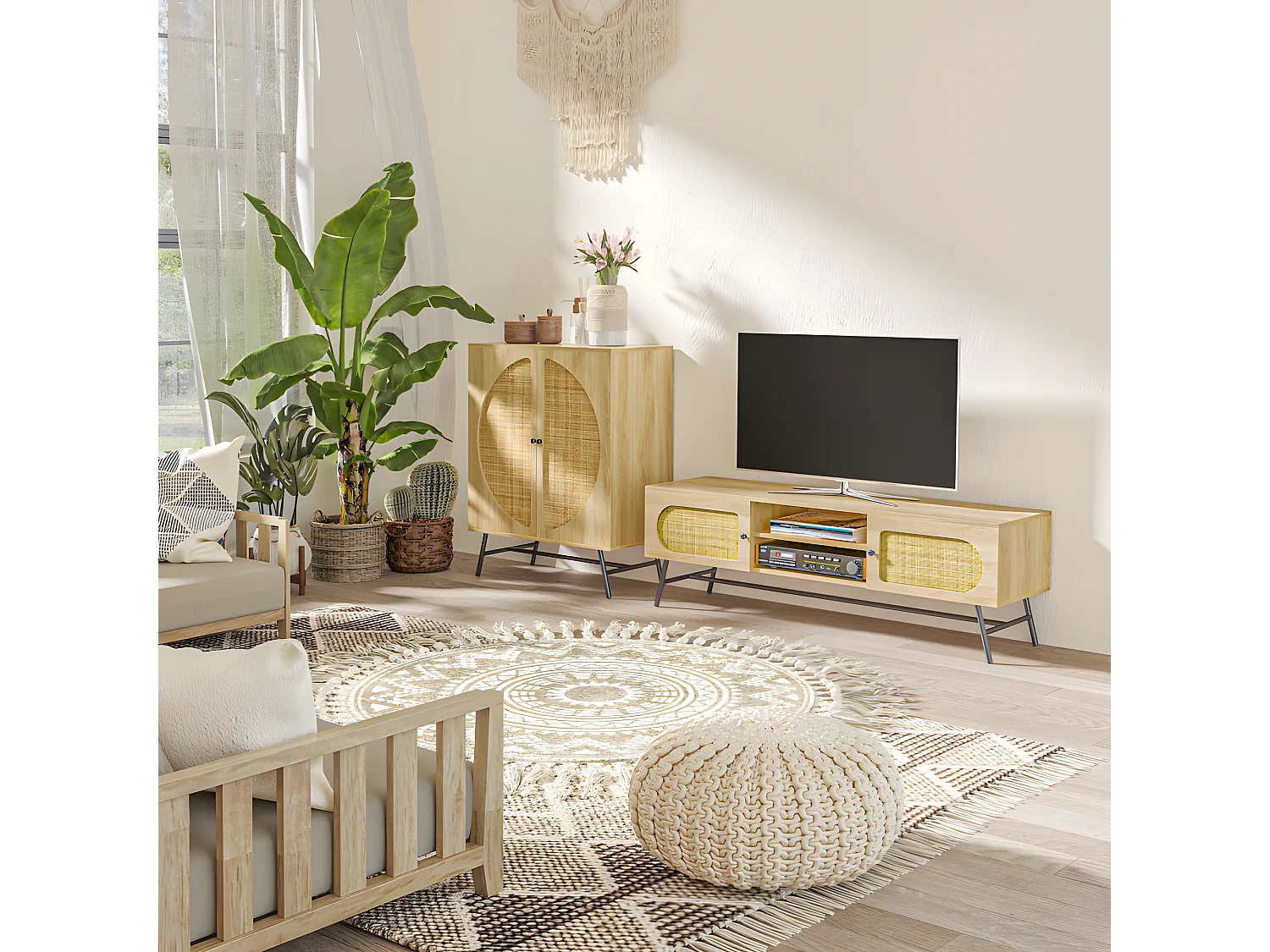 Buffet haut BEAN brun et noir