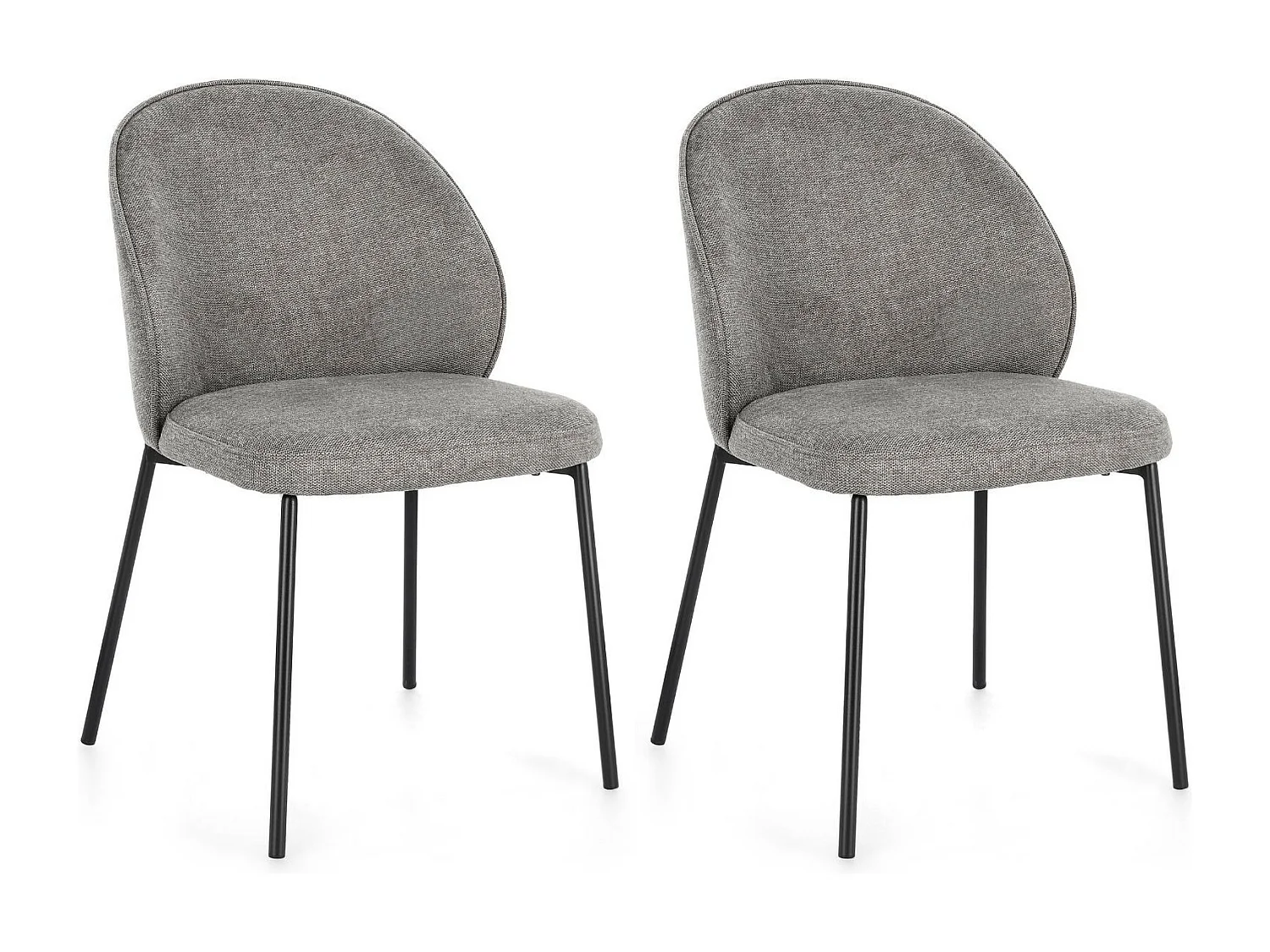 Chaises de salle à manger design en tissu (lot de 2) - NELLY