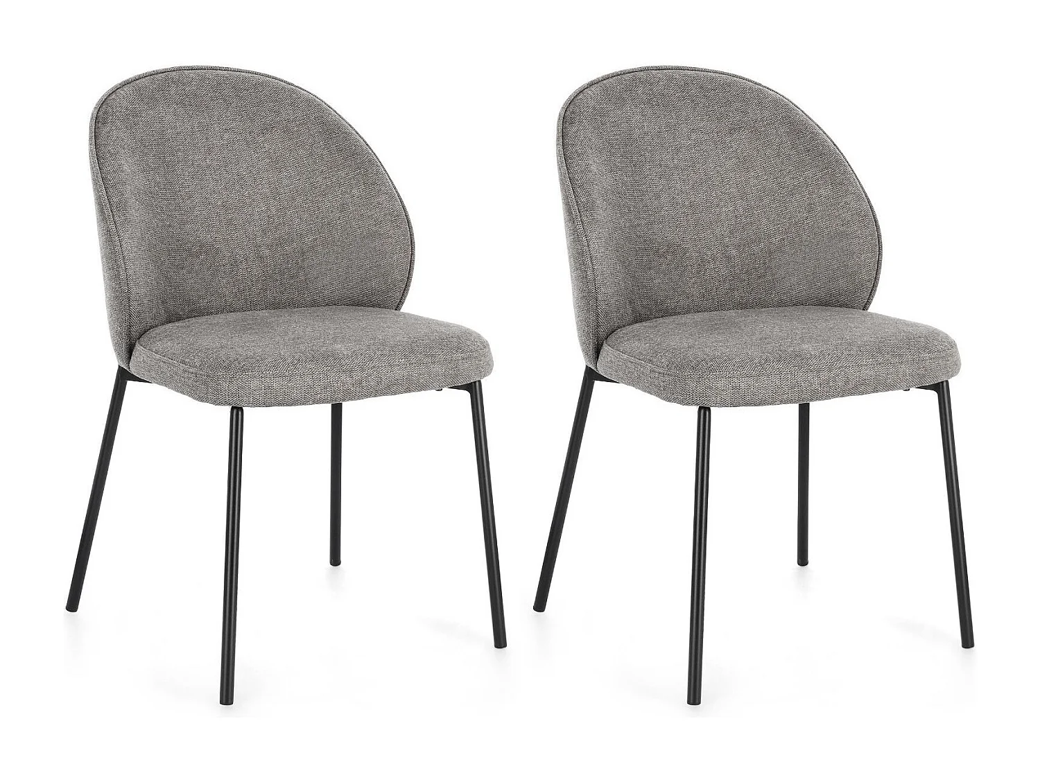 Chaises de salle à manger design en tissu (lot de 2) - NELLY