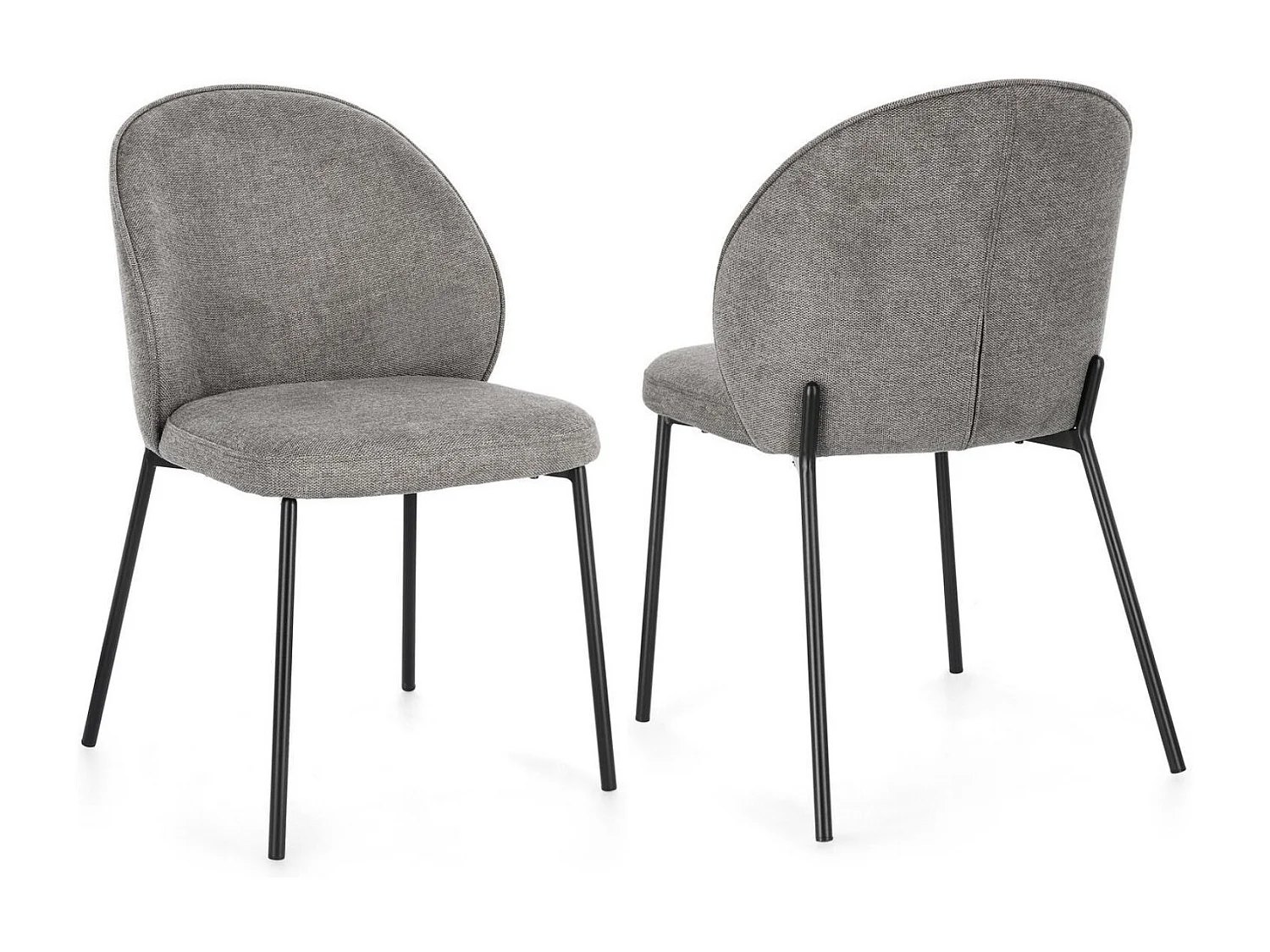 Chaises de salle à manger design en tissu (lot de 2) - NELLY