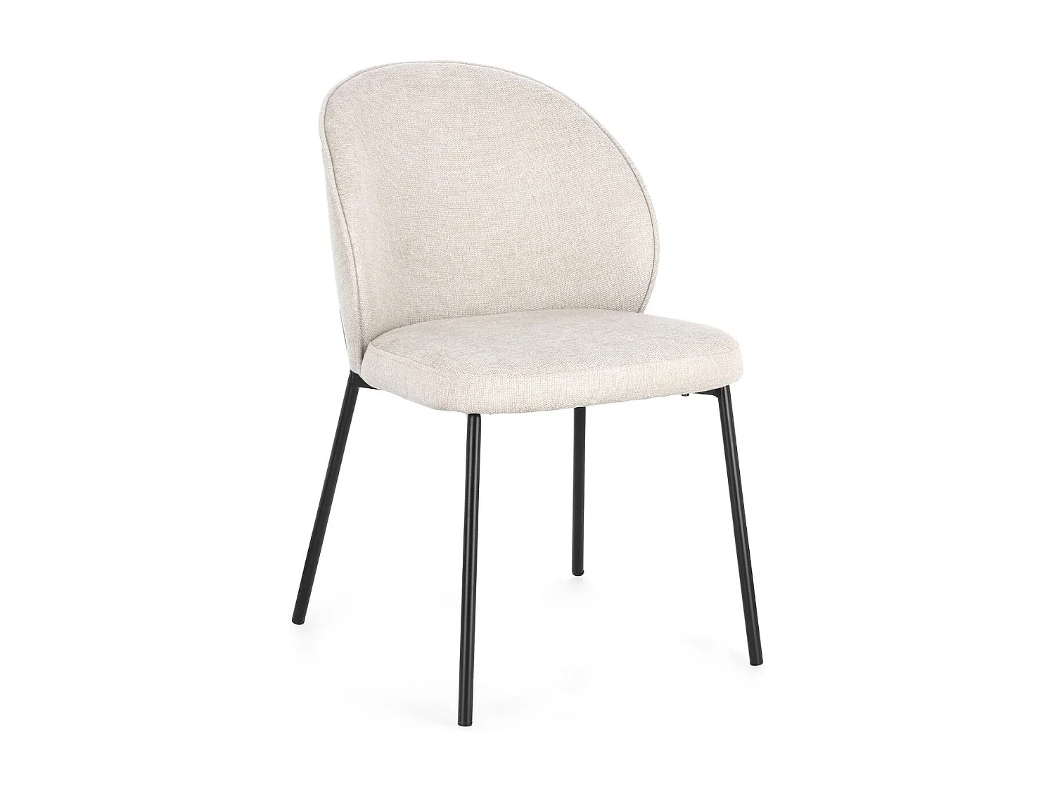 Chaises de salle à manger design en tissu (lot de 2) - NELLY