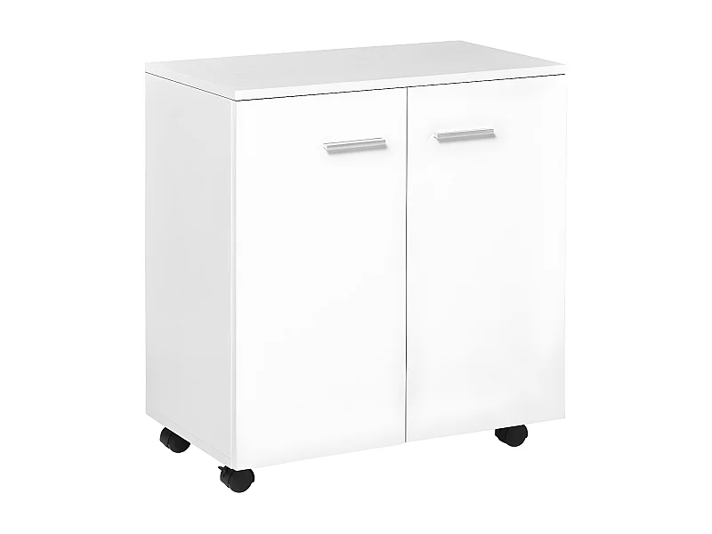 Meuble de rangement support imprimante CANBERRA blanc