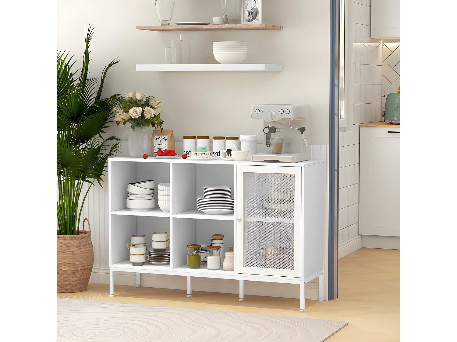 Buffet moderne JAMIE blanc