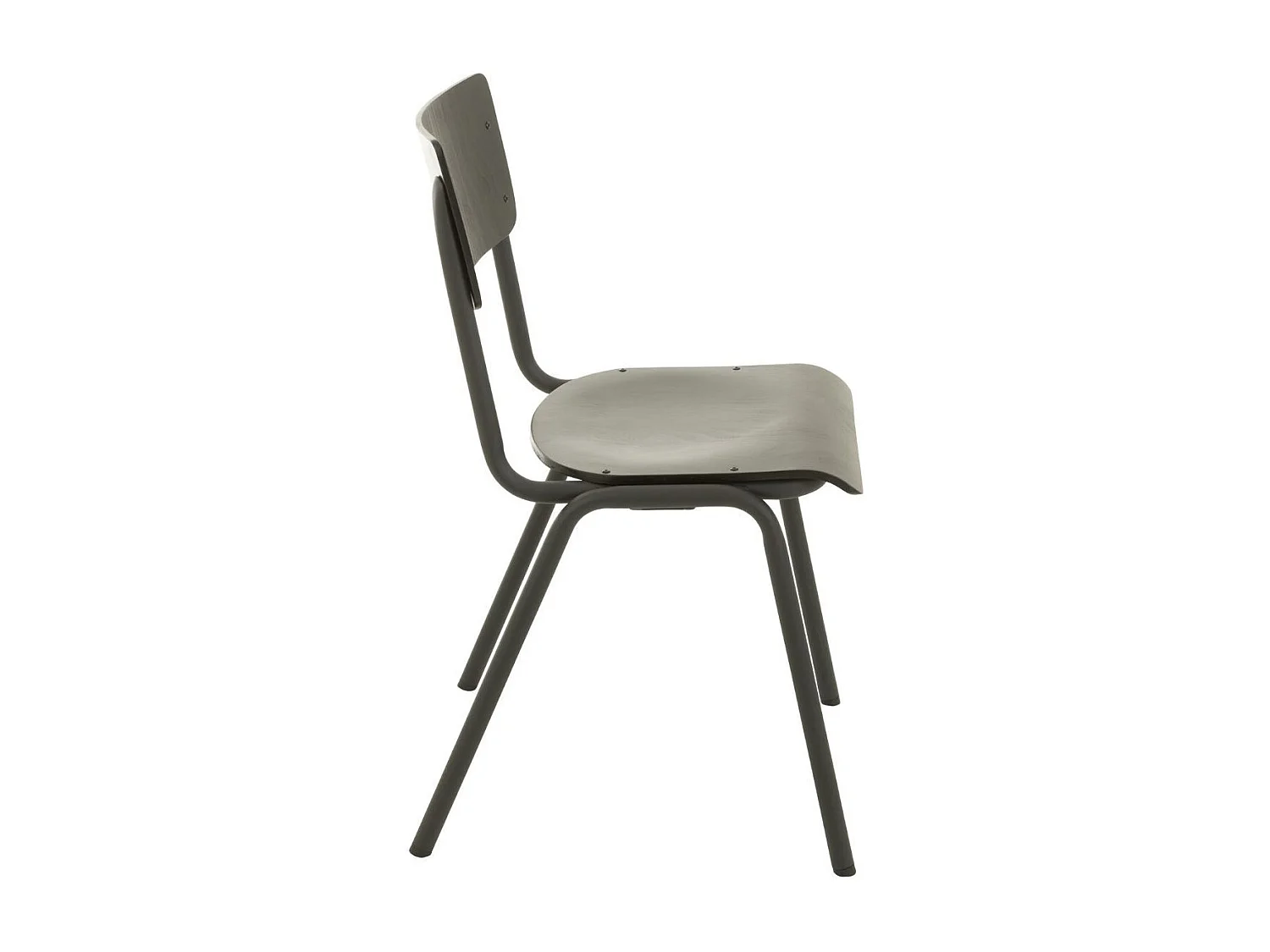 Chaise en bois et métal (lot de 2) - CHARLEMAGNE