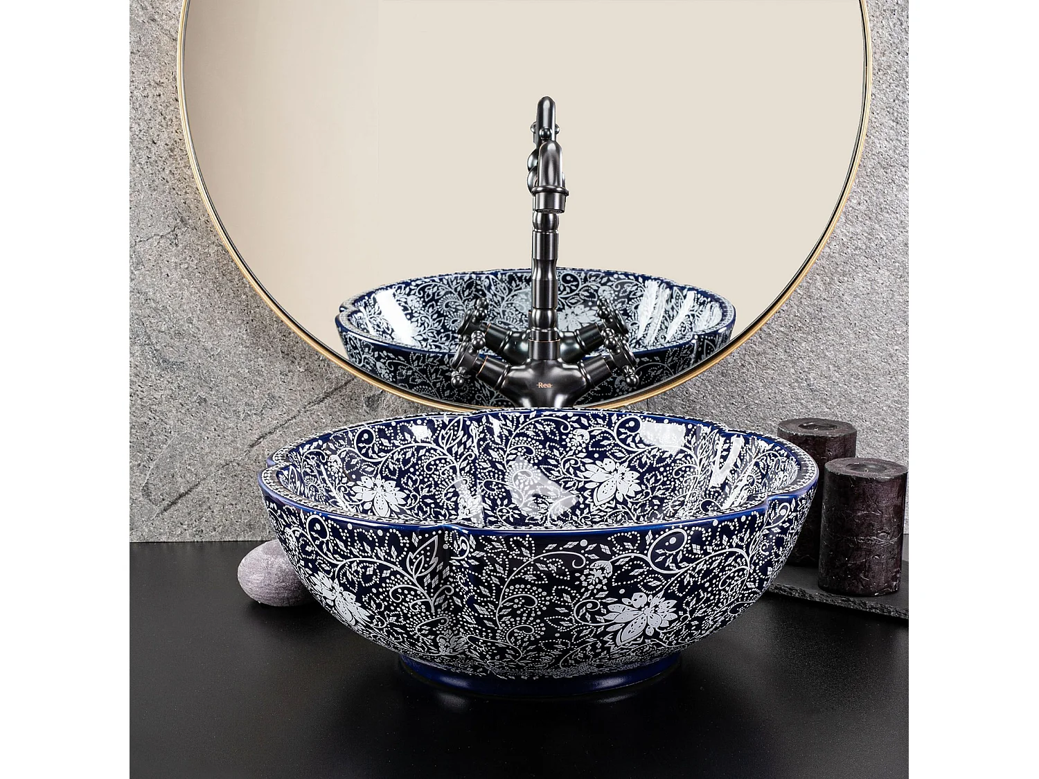 Vasque À Poser Rea Sevilla Blue